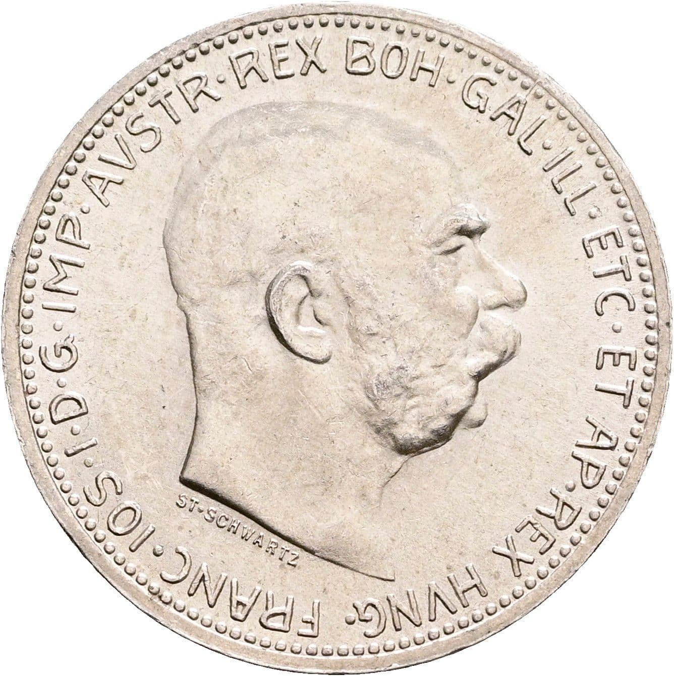 1 Krone Franz Joseph I. 1848-1916 1916 – Vorderseite