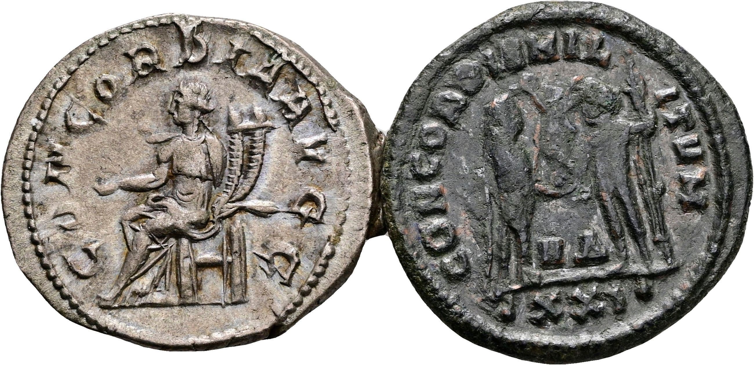 Lot 2 Stück Antoniniane