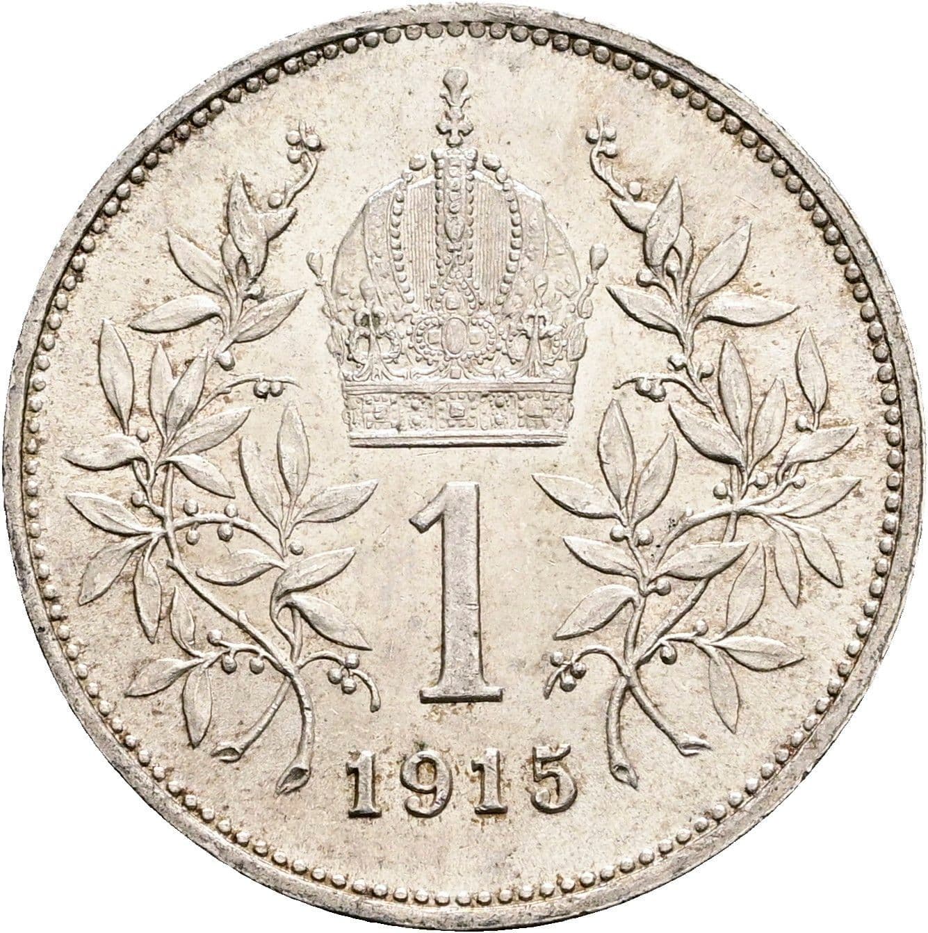 1 Krone Franz Joseph I. 1848-1916 1915 – Rückseite