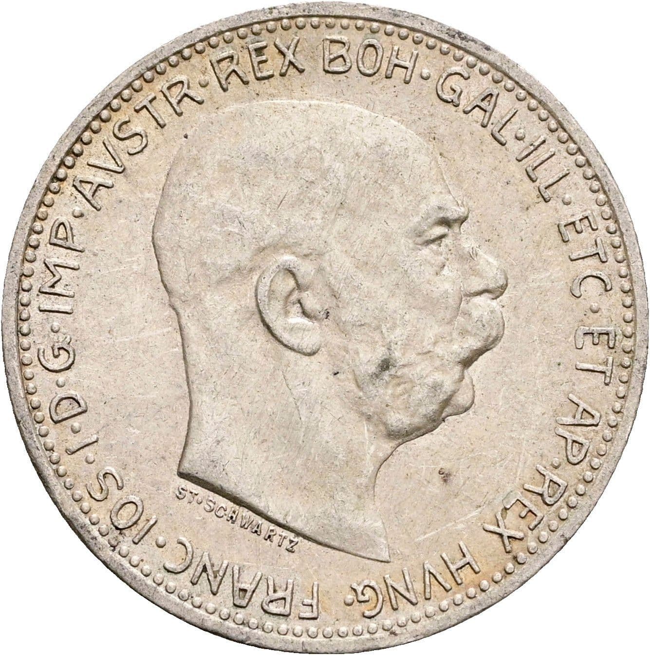 1 Krone Franz Joseph I. 1848-1916 1915 – Vorderseite