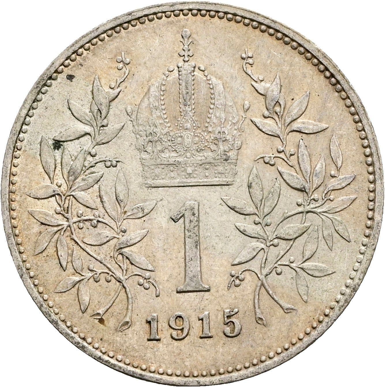 1 Krone Franz Joseph I. 1848-1916 1915 – Rückseite