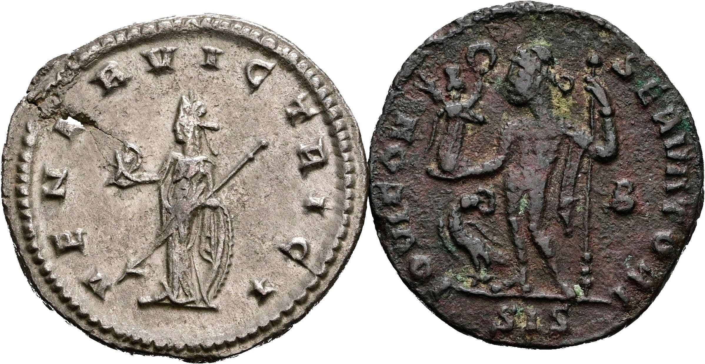 Lot Antoninian und Follis