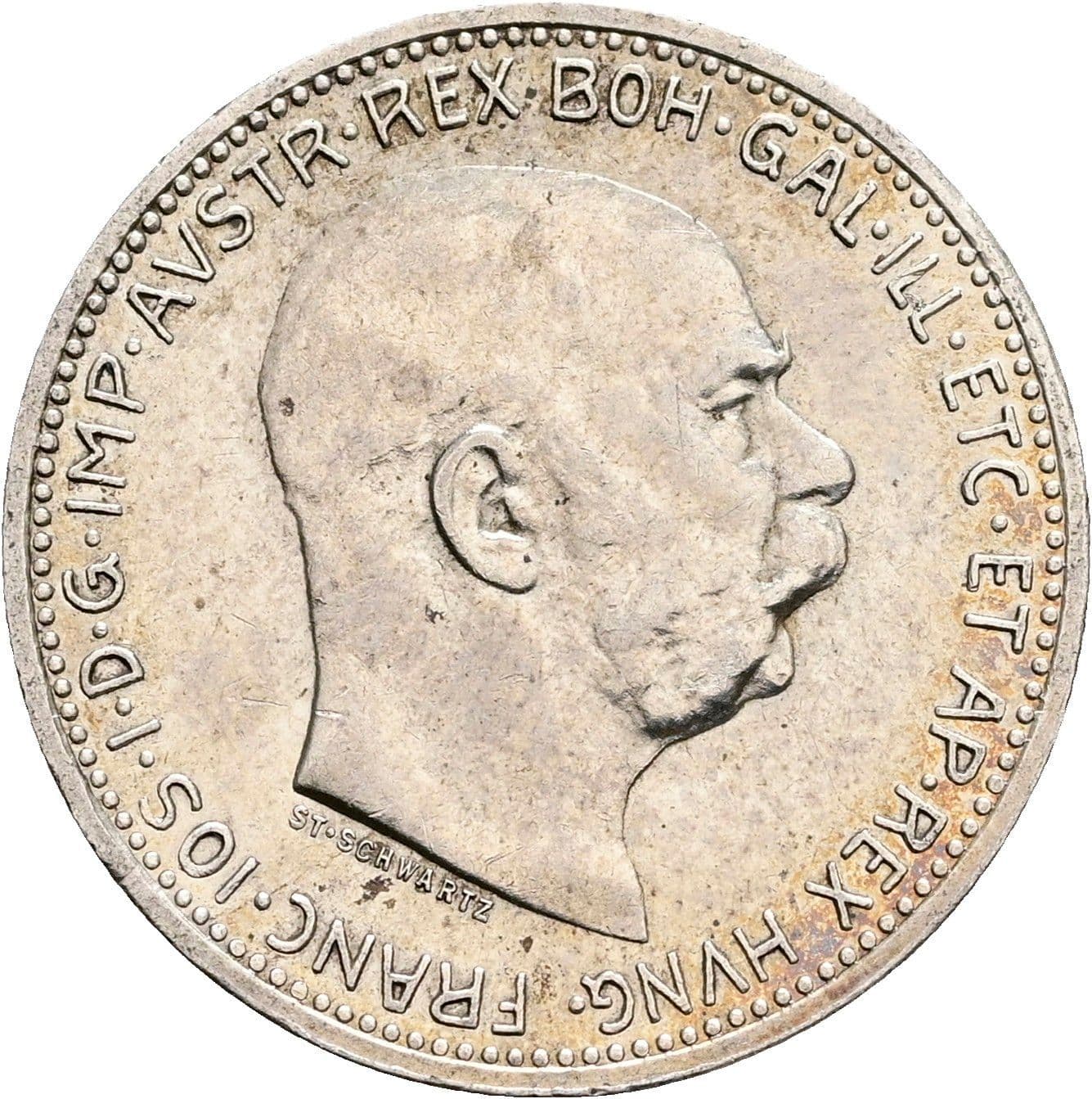 1 Krone Franz Joseph I. 1848-1916 1915 – Vorderseite