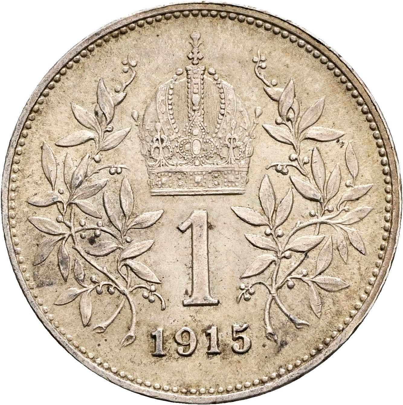 1 Krone Franz Joseph I. 1848-1916 1915 – Rückseite