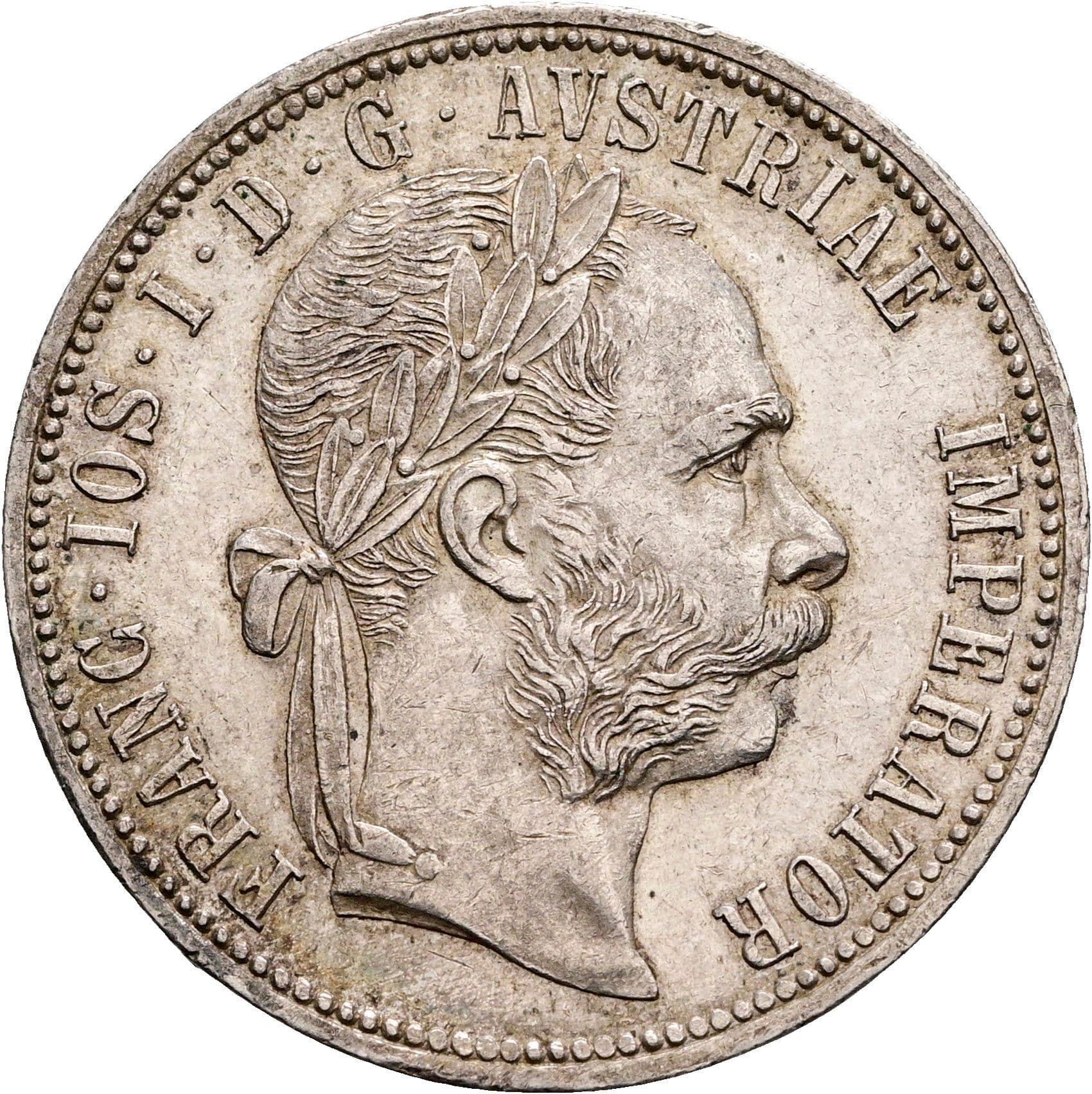 1 Gulden Franz Joseph I. 1848-1916 1891 – Vorderseite