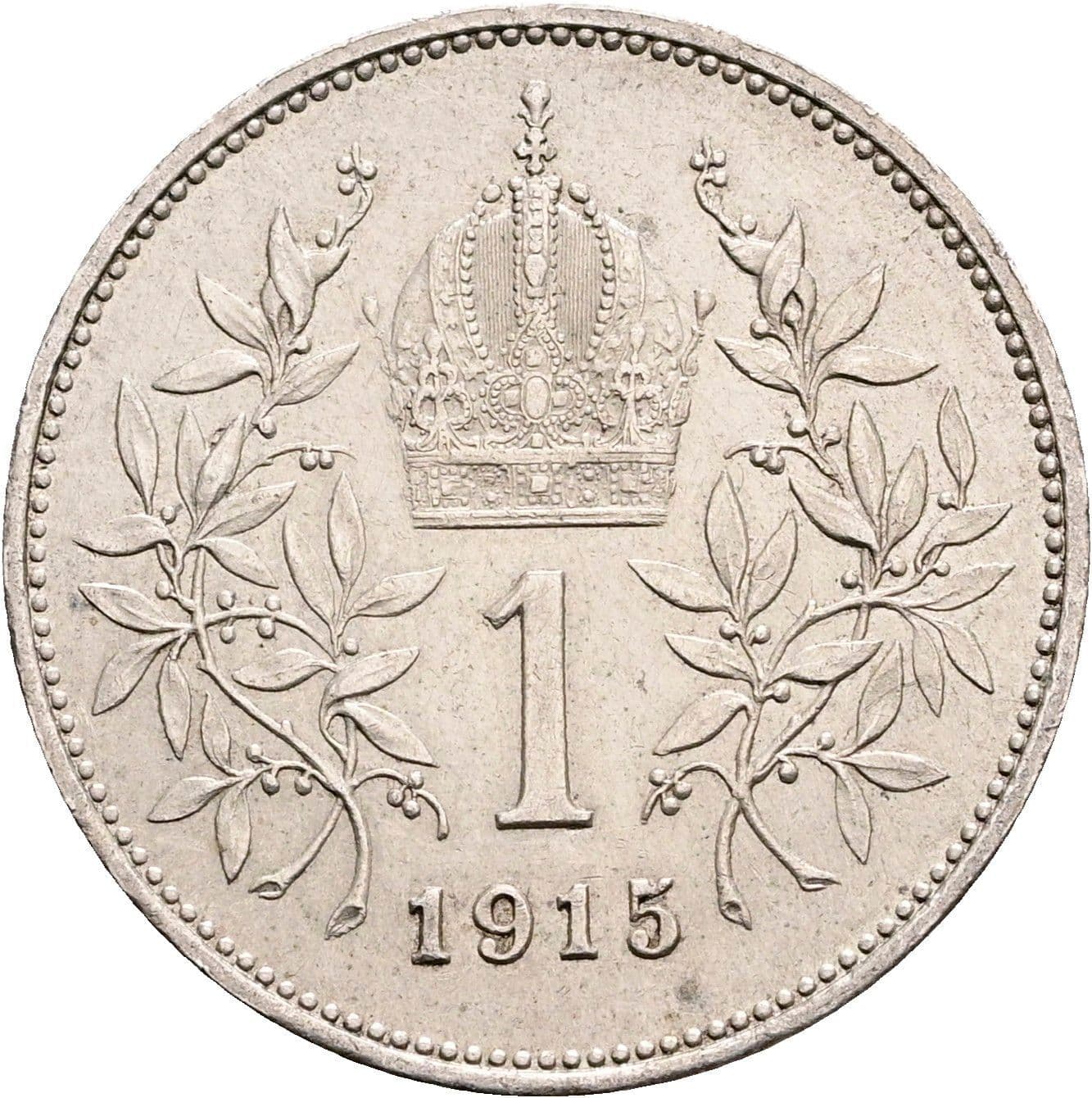 1 Krone Franz Joseph I. 1848-1916 1915 – Rückseite