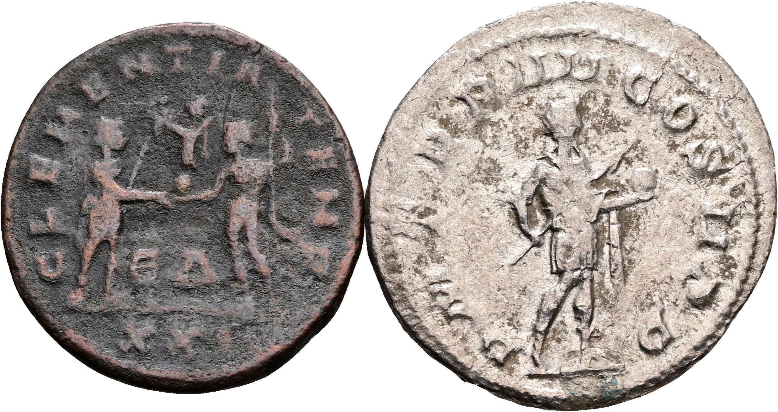 Lot 2 Stück Antoniniane – Rückseite