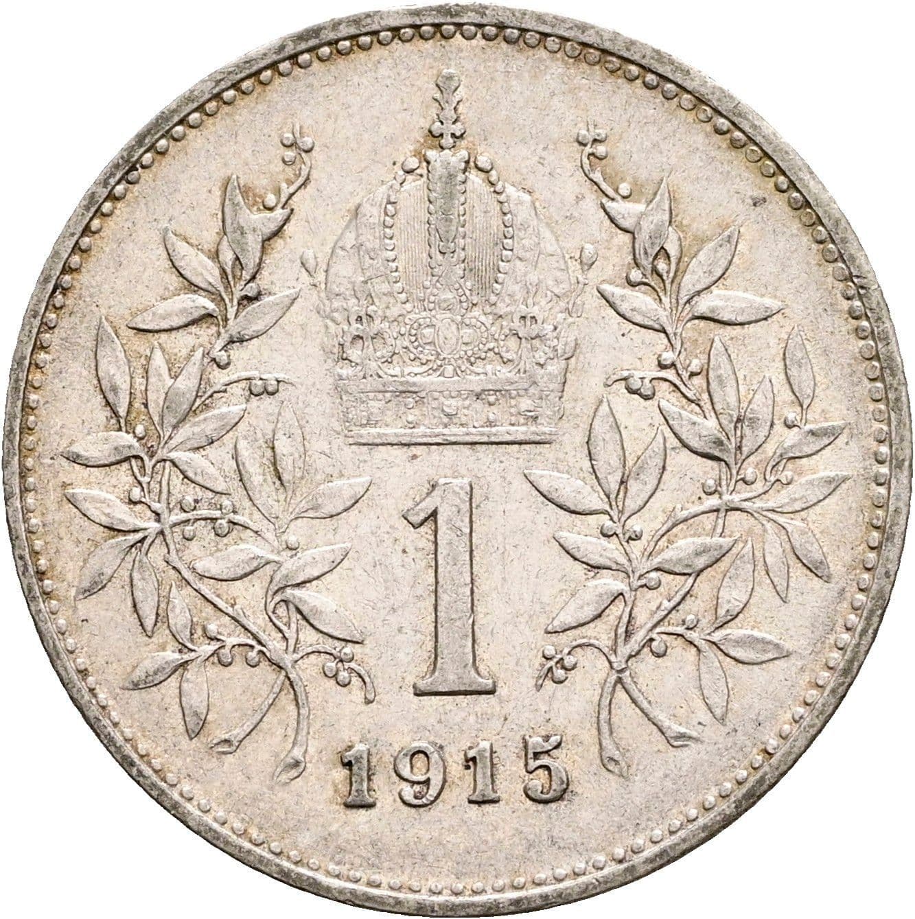 1 Krone Franz Joseph I. 1848-1916 1915 – Rückseite