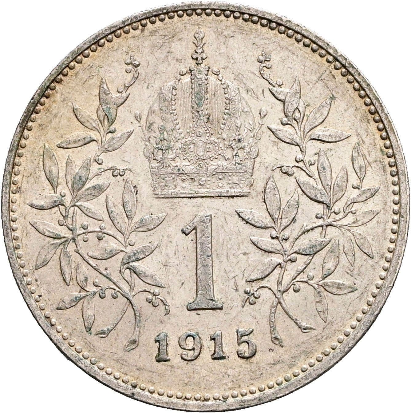 1 Krone Franz Joseph I. 1848-1916 1915 – Rückseite