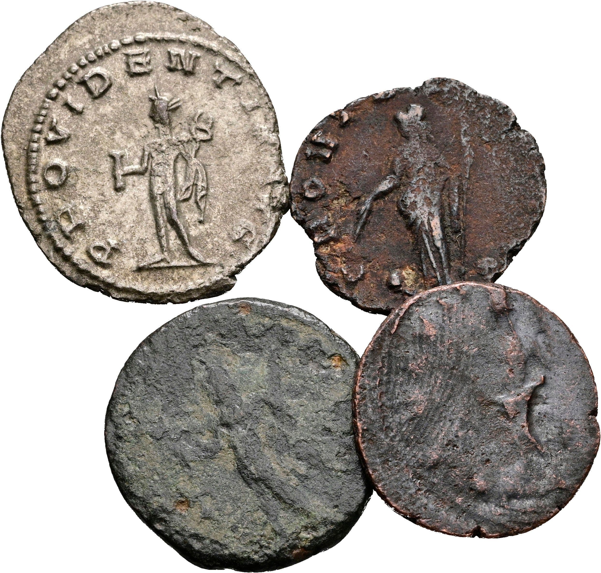 Lot 4 Stück Münzen – Rückseite