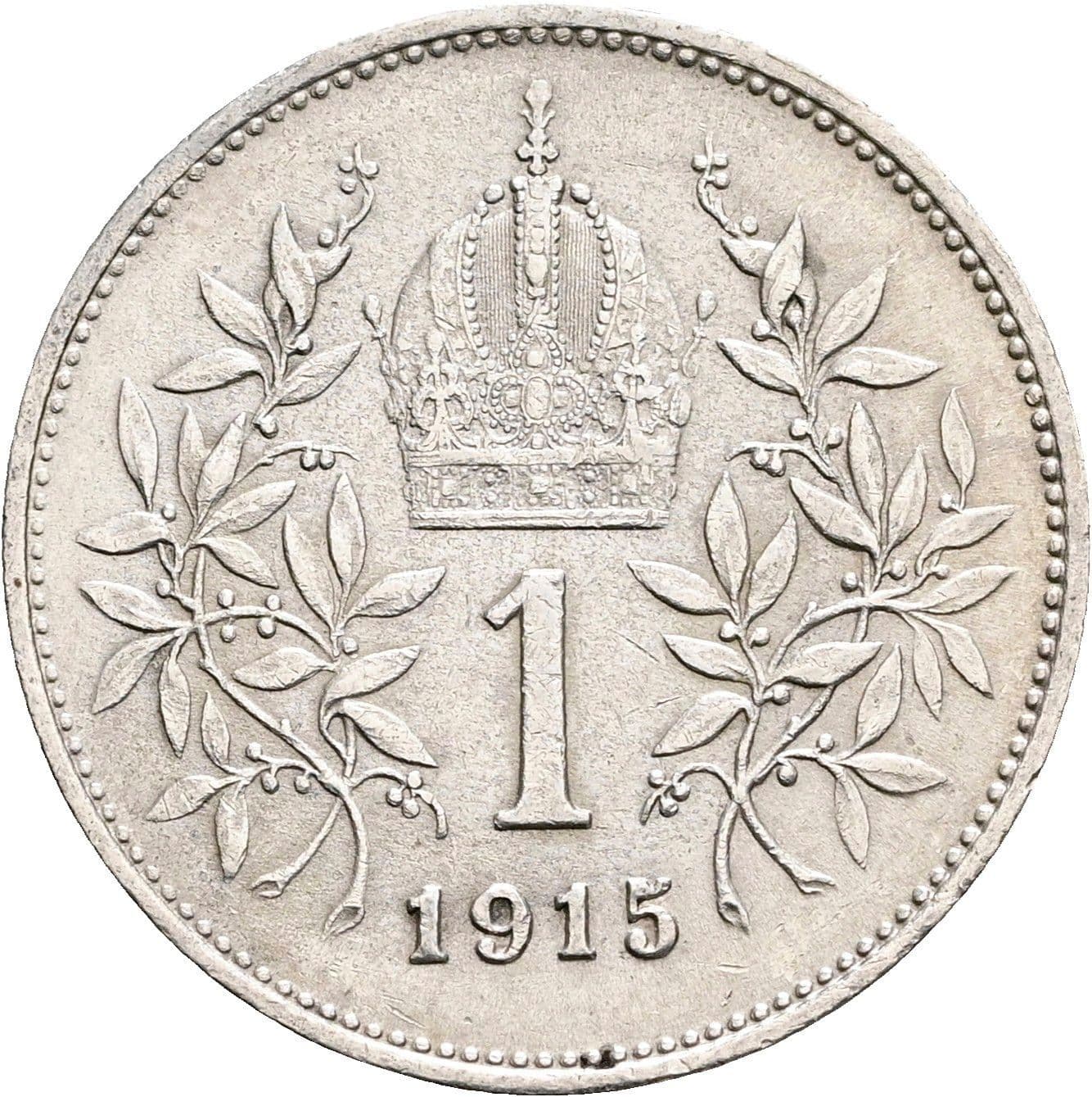 1 Krone Franz Joseph I. 1848-1916 1915 – Rückseite