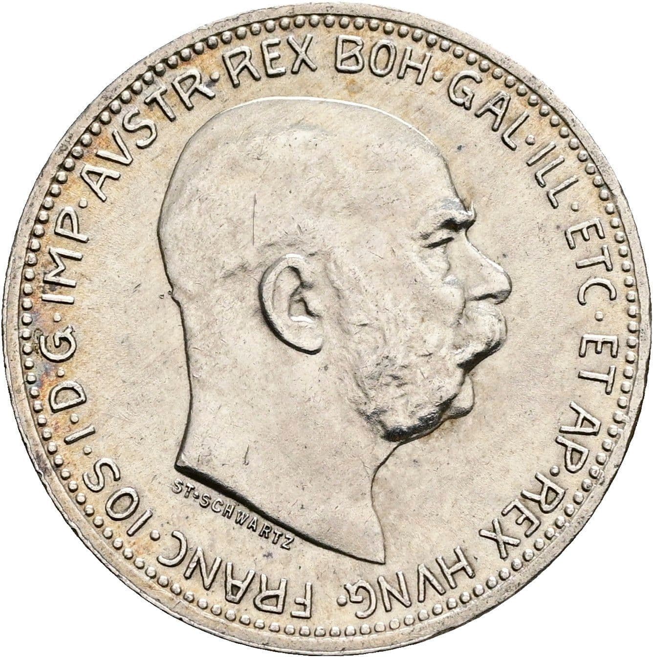 1 Krone Franz Joseph I. 1848-1916 1916 – Vorderseite