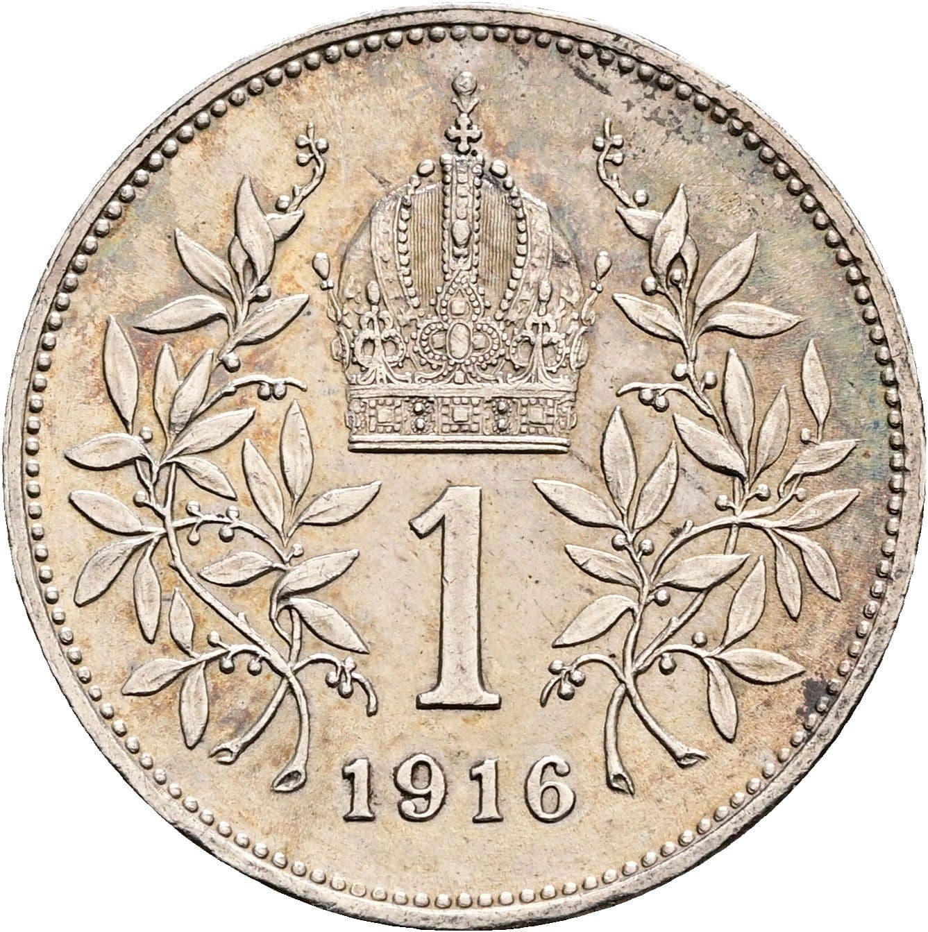 1 Krone Franz Joseph I. 1848-1916 1916 – Rückseite