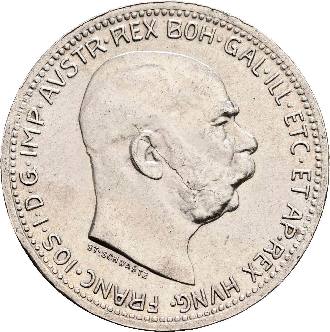1 Krone Franz Joseph I. 1848-1916 1916 – Vorderseite