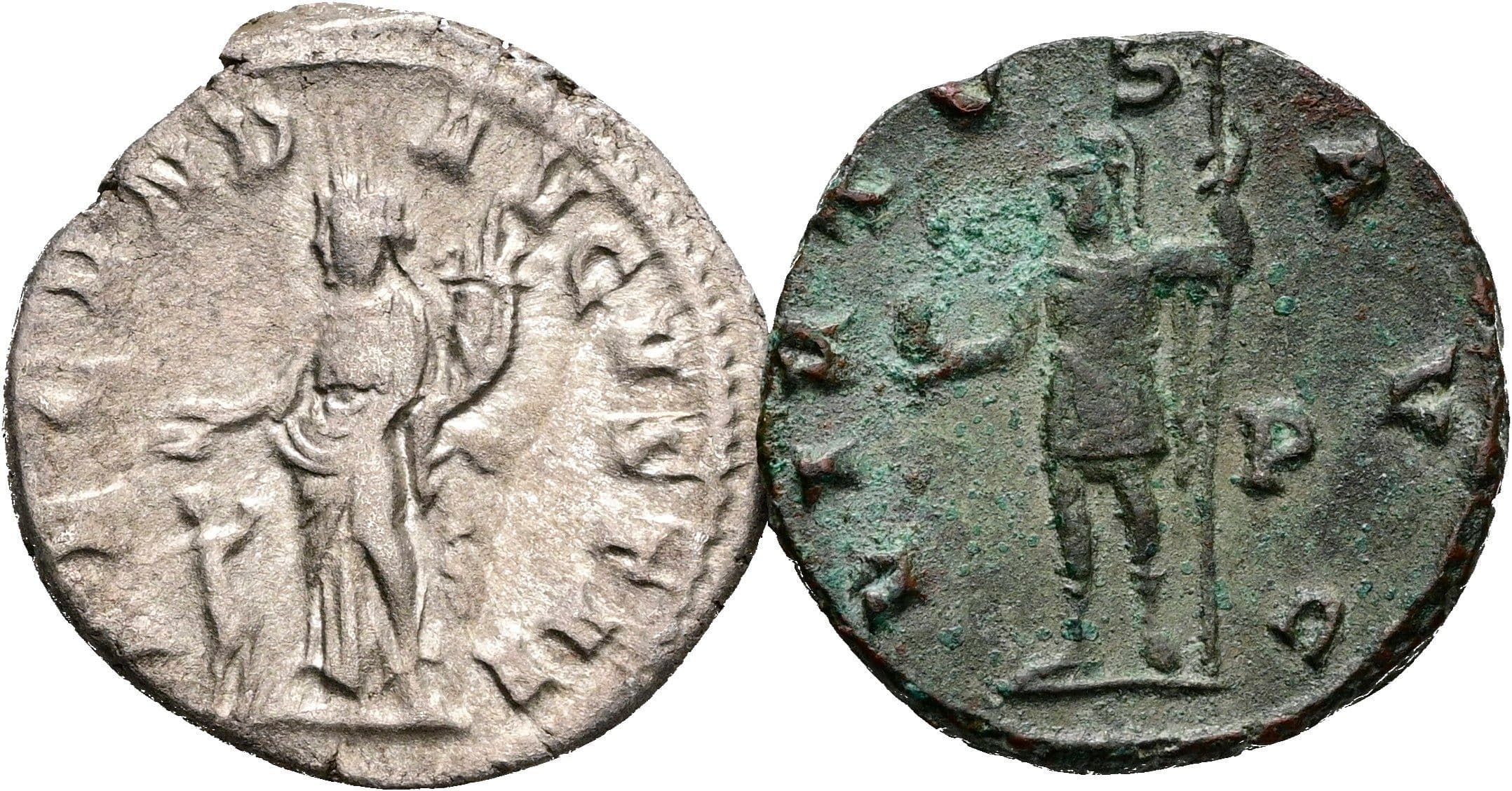Lot Denar und Antoninian – Rückseite