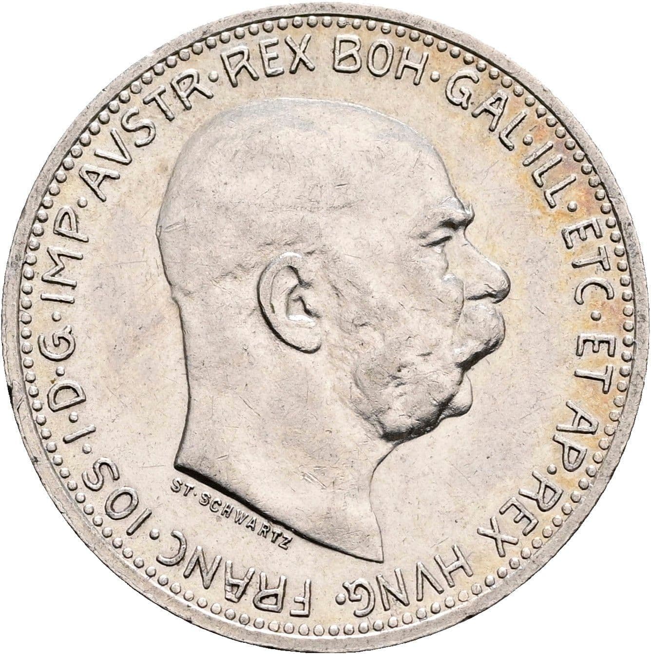 1 Krone Franz Joseph I. 1848-1916 1914 – Vorderseite