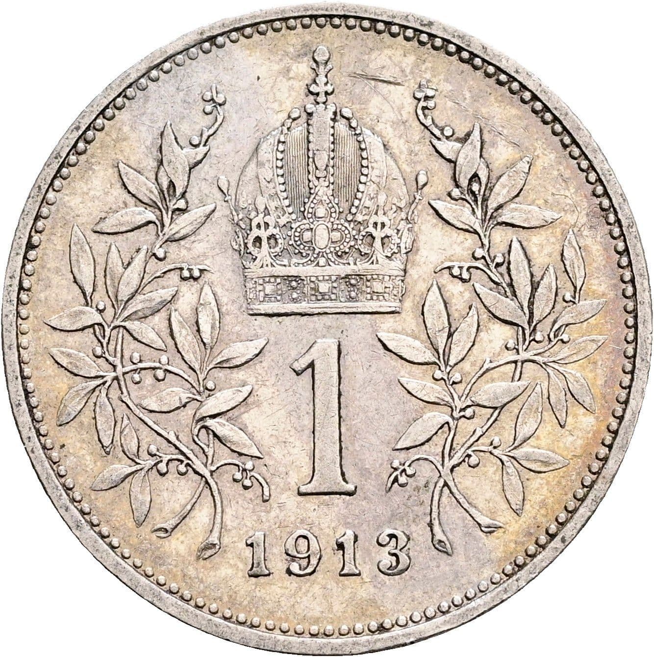 1 Krone Franz Joseph I. 1848-1916 1913 – Rückseite