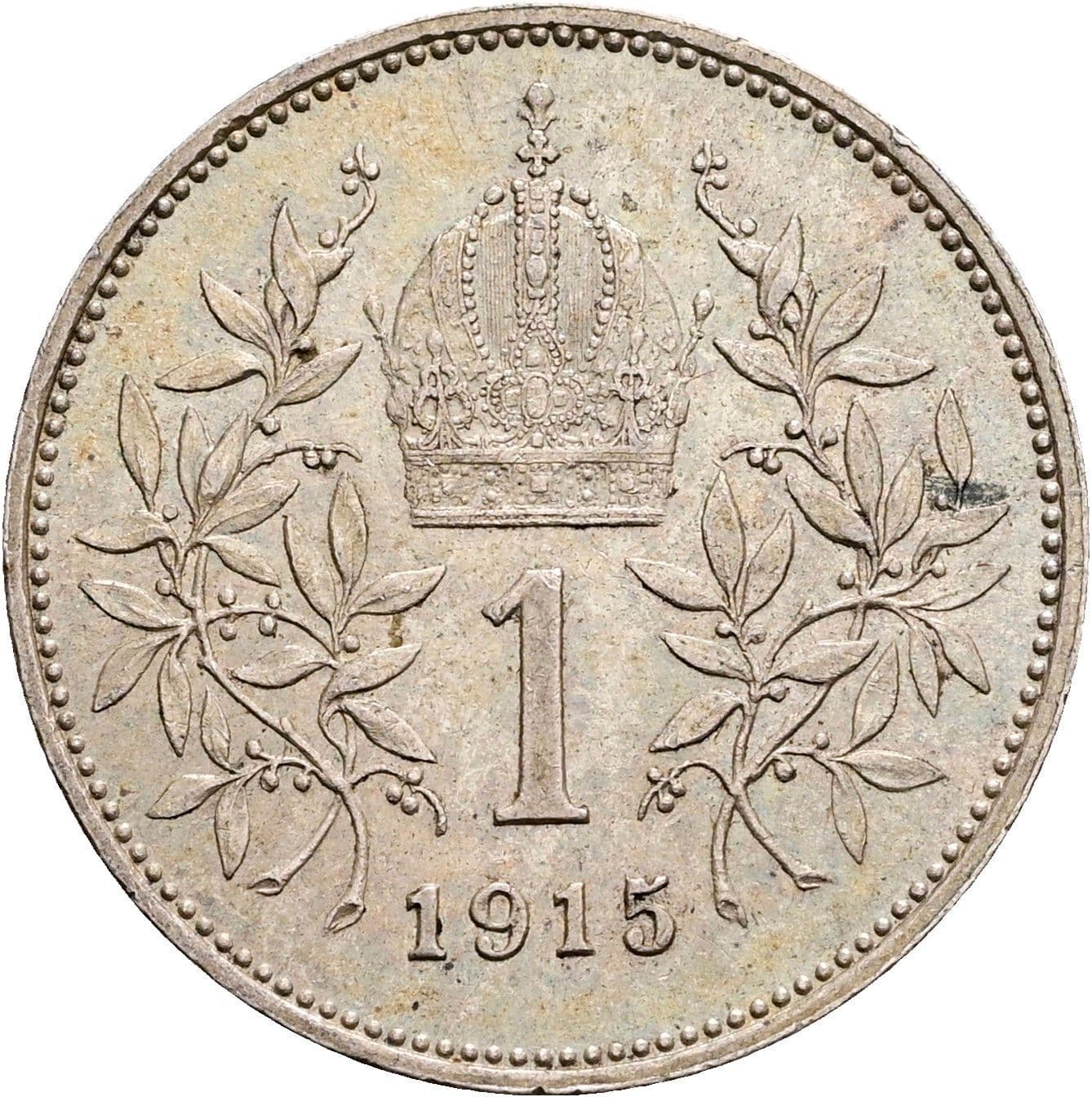 1 Krone Franz Joseph I. 1848-1916 1915 – Rückseite