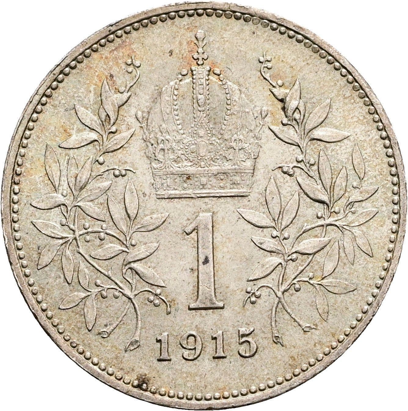 1 Krone Franz Joseph I. 1848-1916 1915 – Rückseite