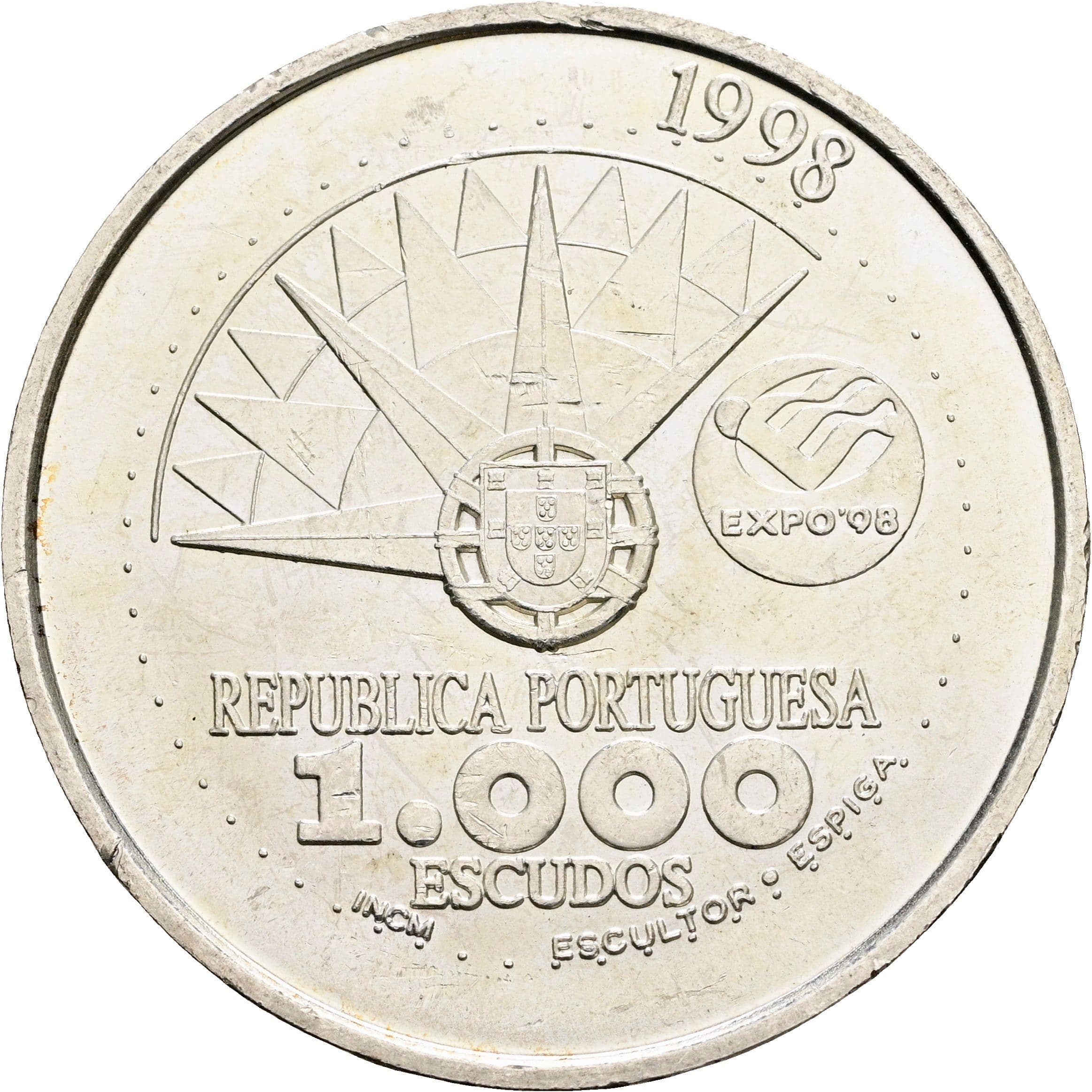 1000 Escudos 1998 – Vorderseite