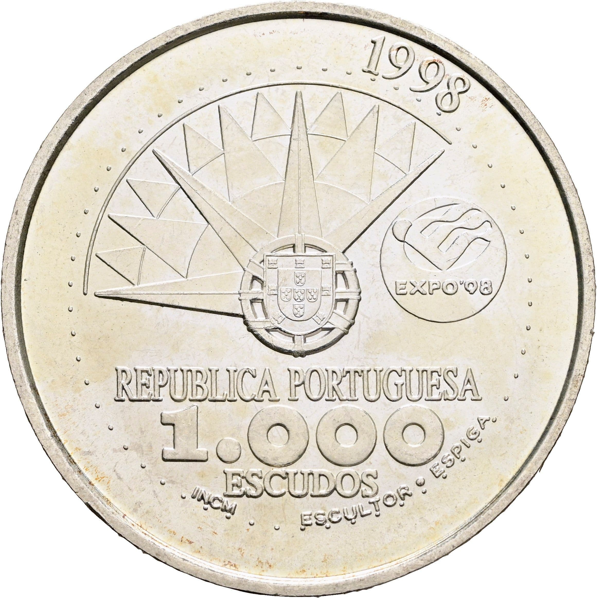 1000 Escudos 1998 – Vorderseite