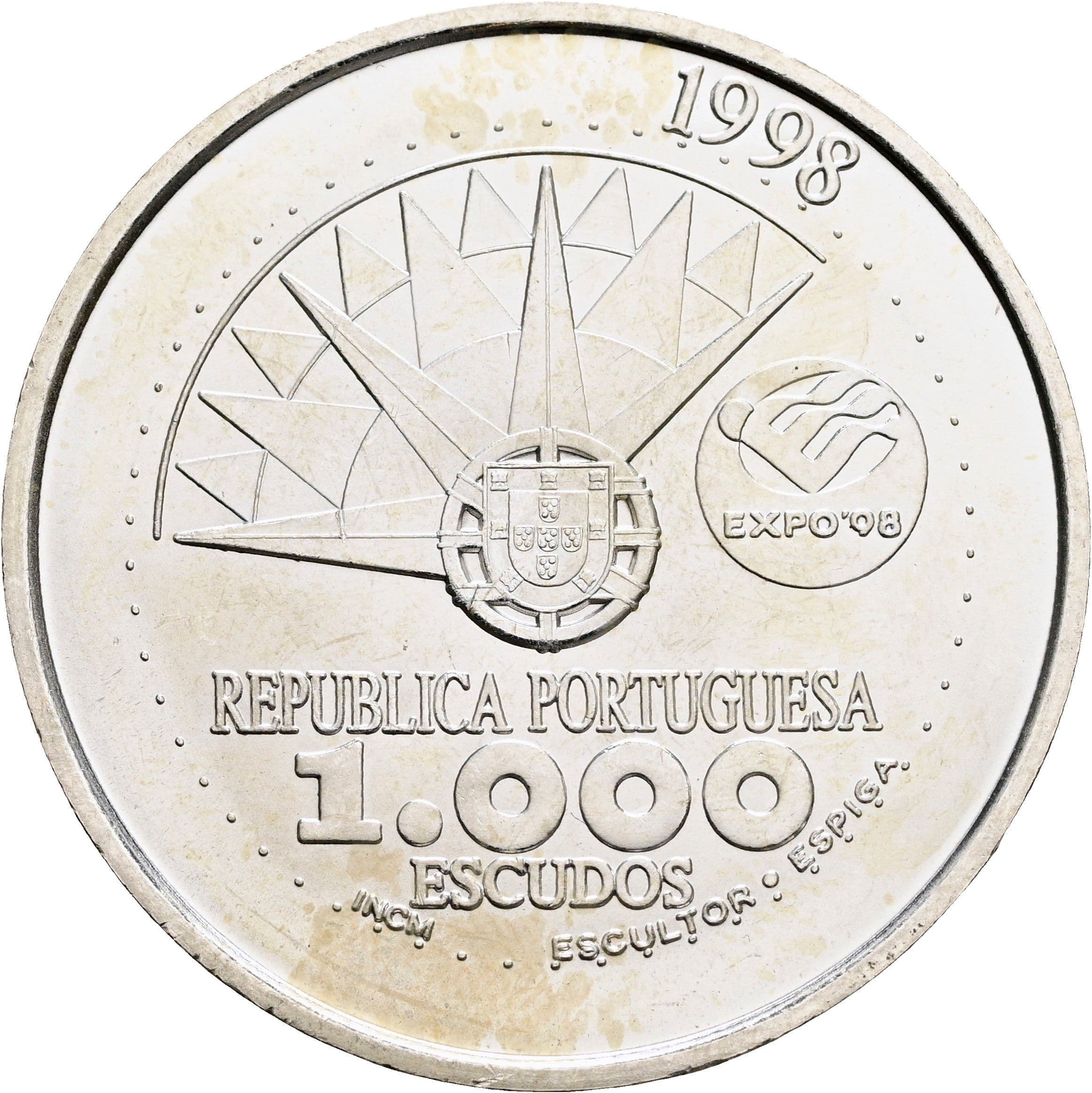 1000 Escudos 1998 – Vorderseite