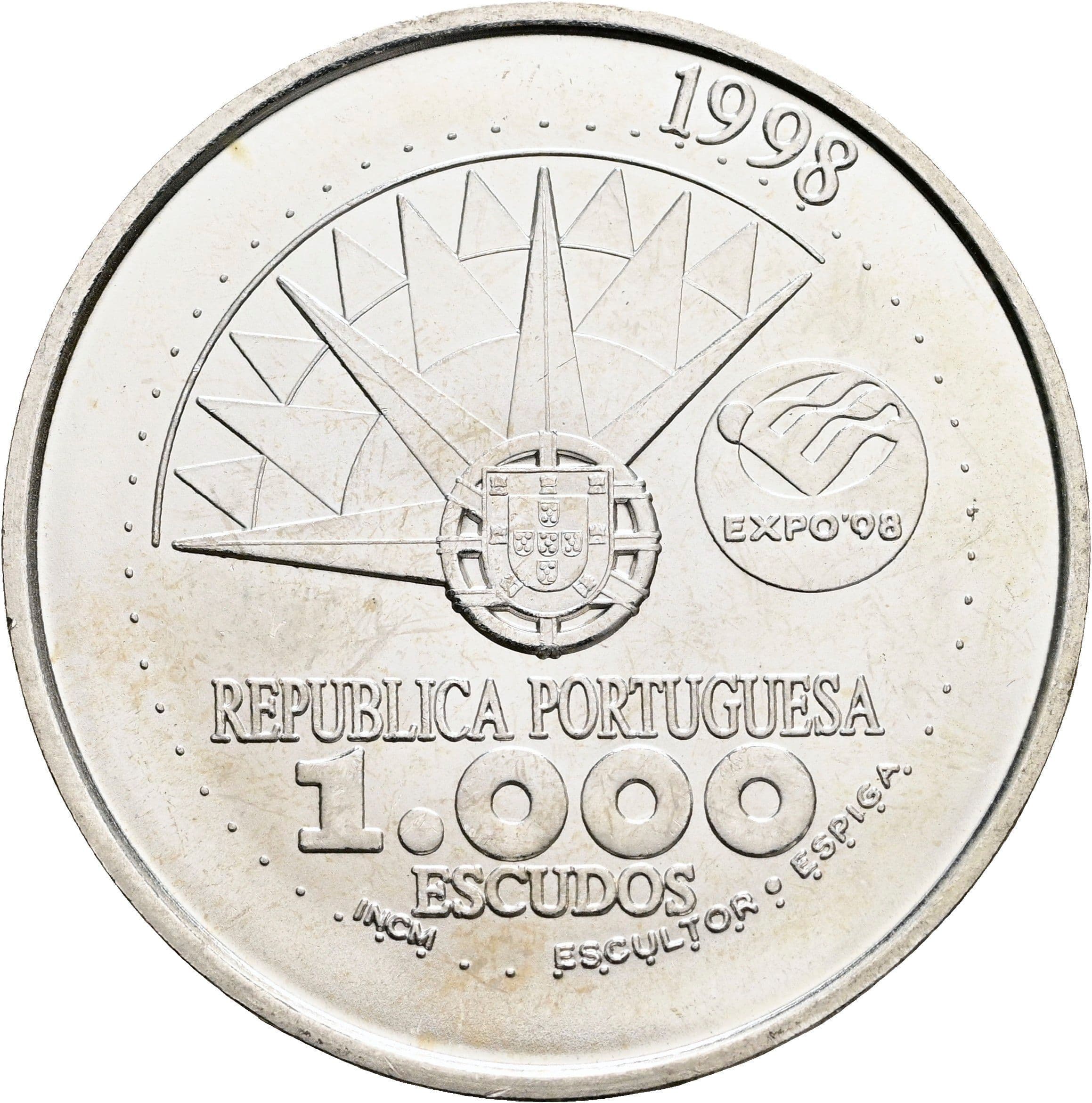 1000 Escudos 1998 – Vorderseite