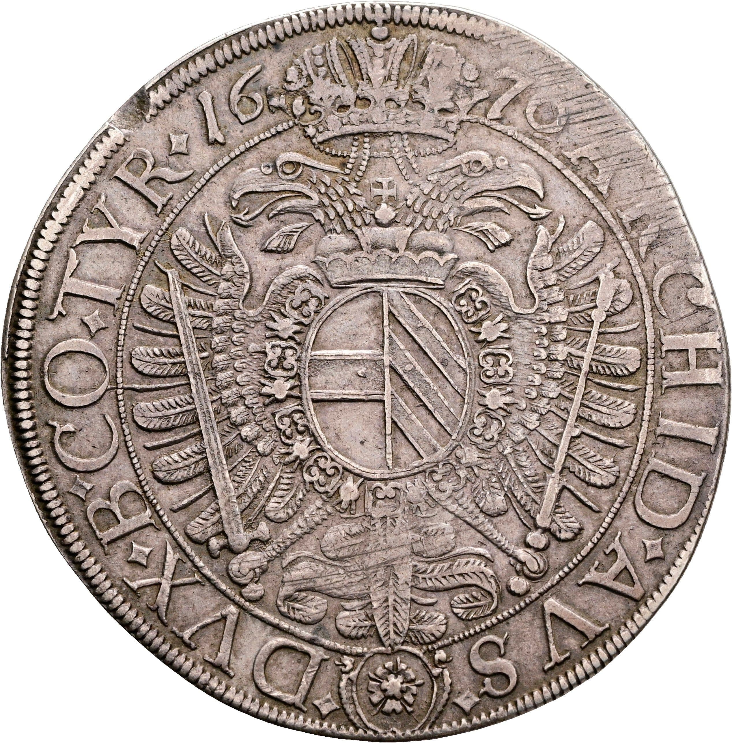 Taler Leopold I. 1657-1705 Wien 1676 – Rückseite