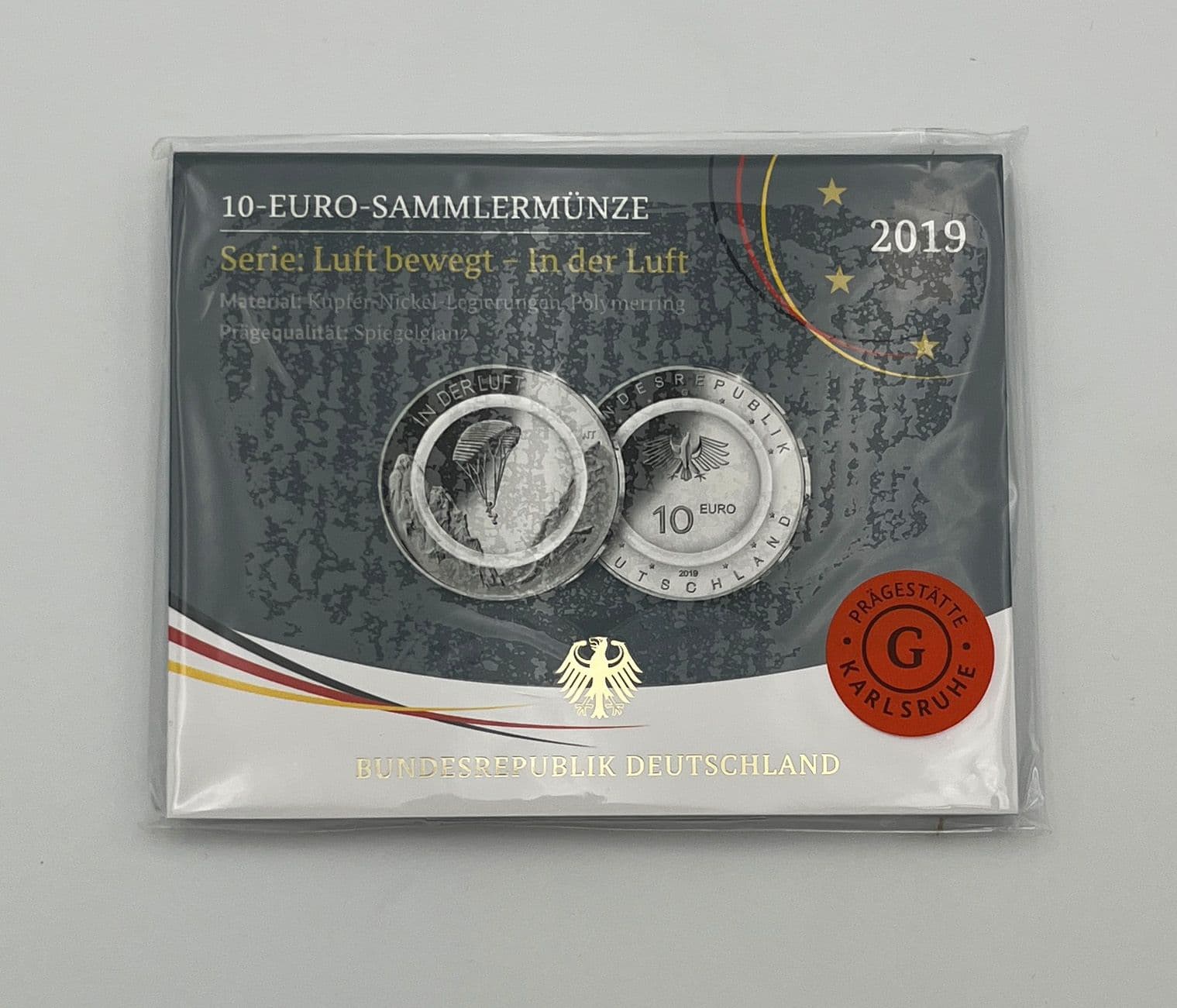 10 Euro G, Karlsruhe 2019 G – Vorderseite