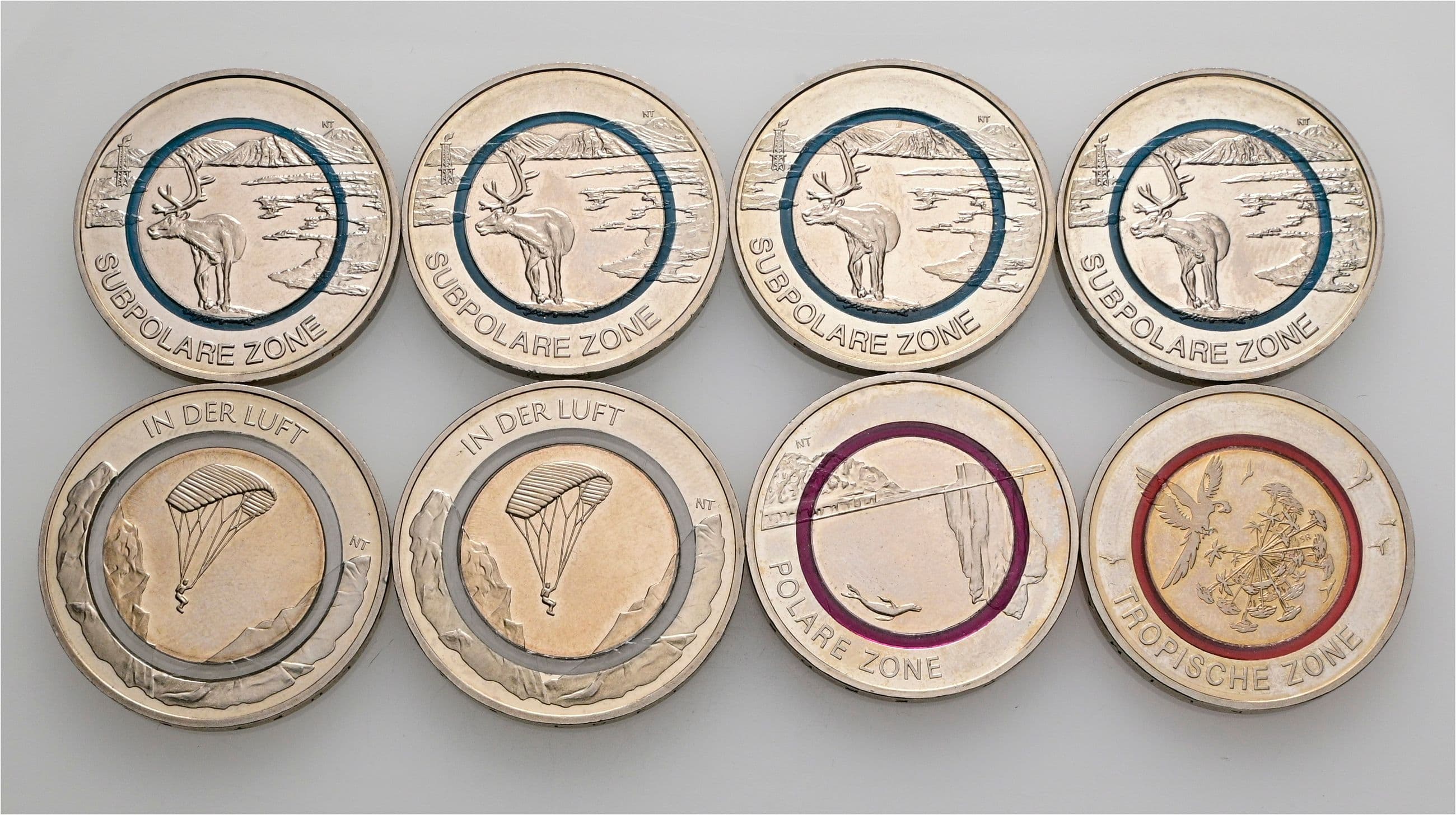 Lot 8 Stück Euromünzen – Vorderseite