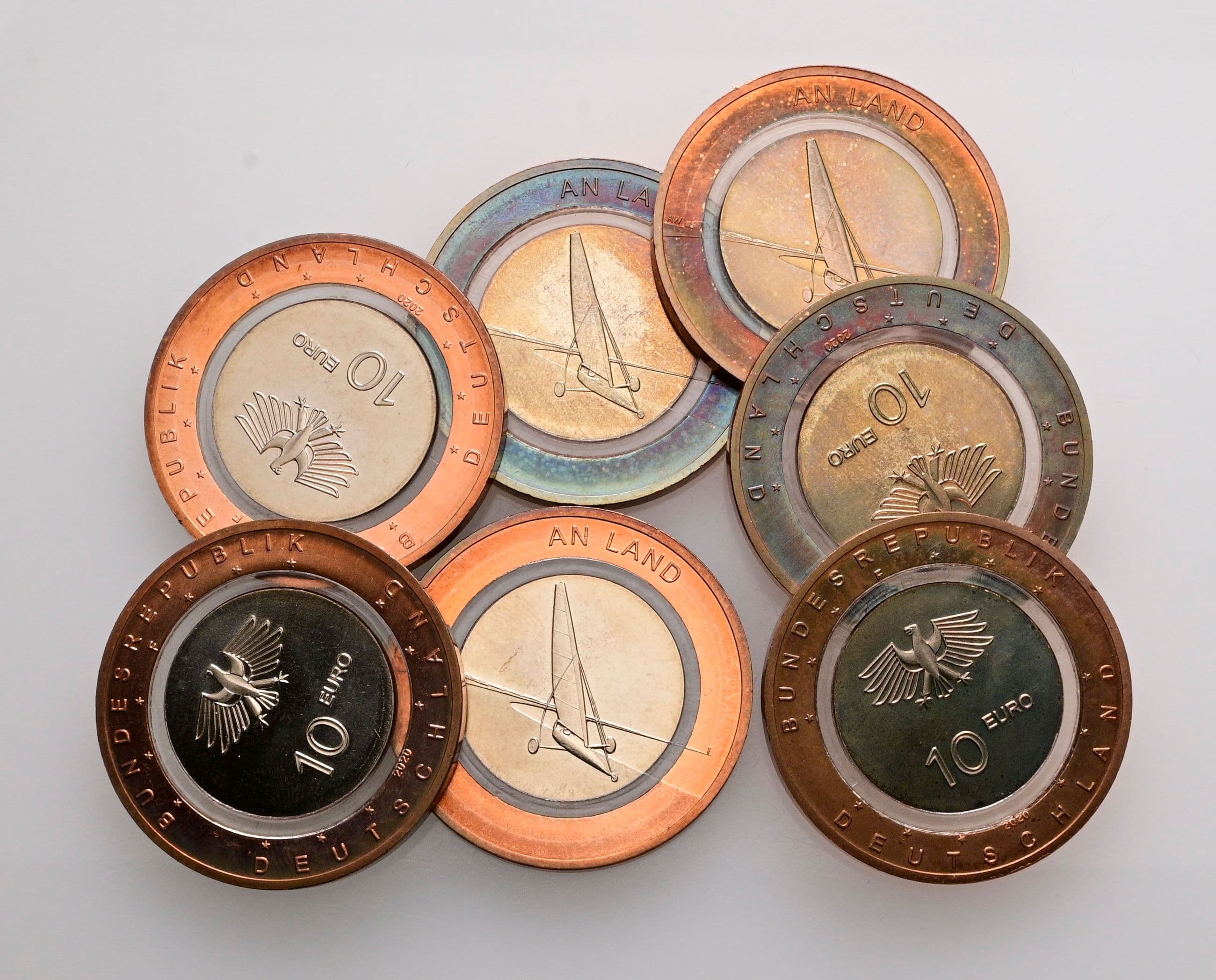 Lot 7 Stück 10 Euro 2020 – Vorderseite