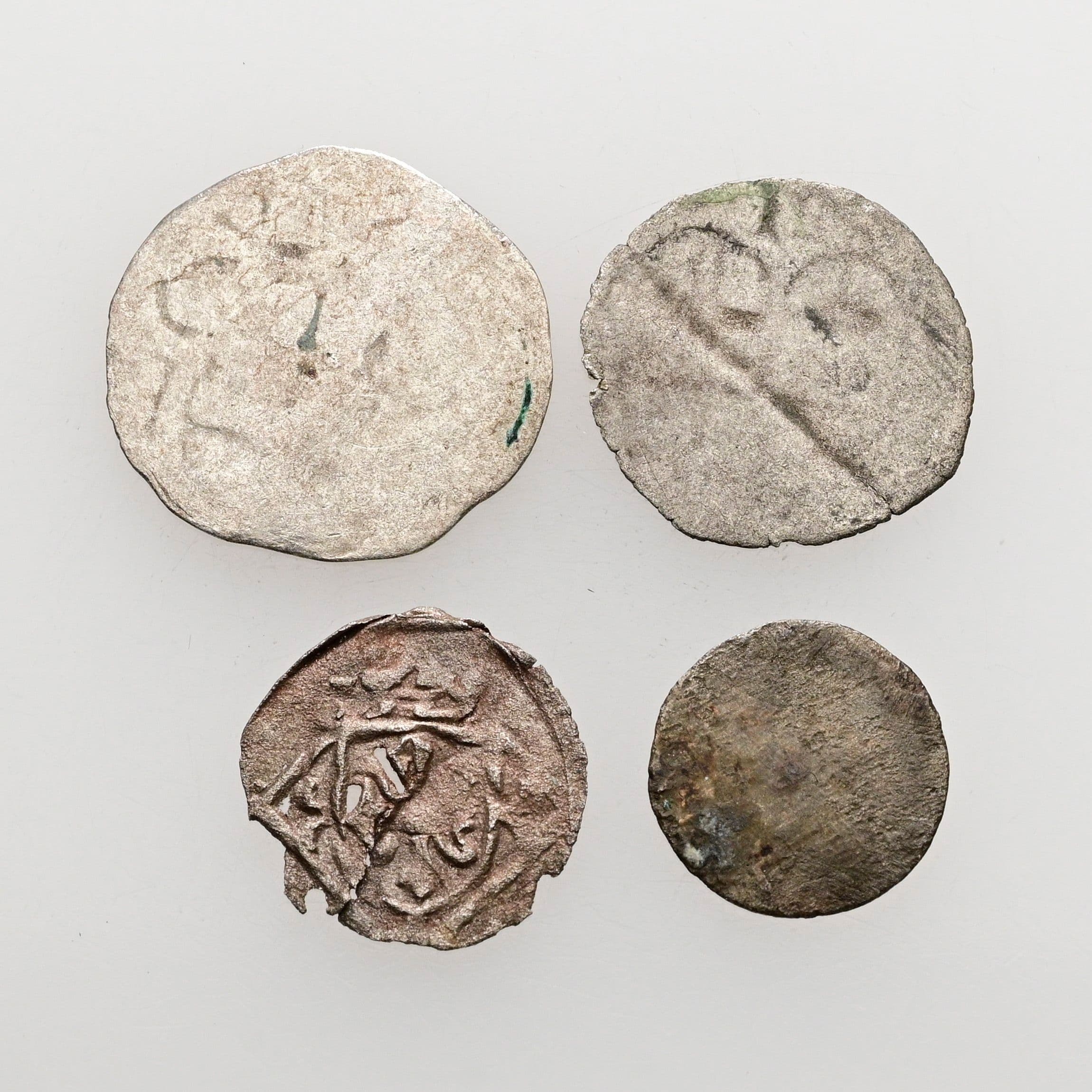 Lot Salzburger Kleinmünzen, Heller (selten), Pfennig, 2 Pfennige Salzburg – Rückseite