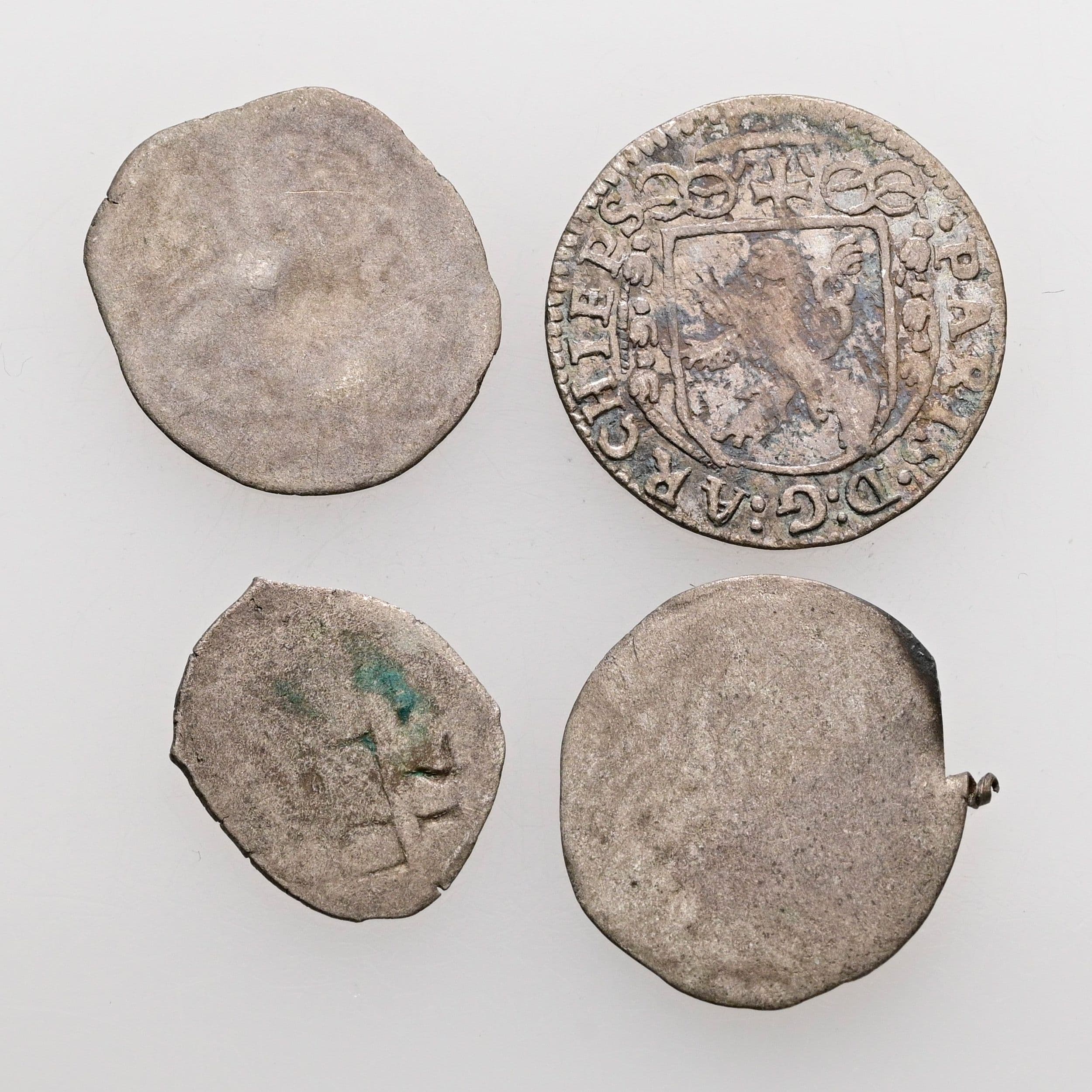 Lot Salzburger Kleinmünzen, Pfennig, 2 Pfennige, 2 Kreuzer