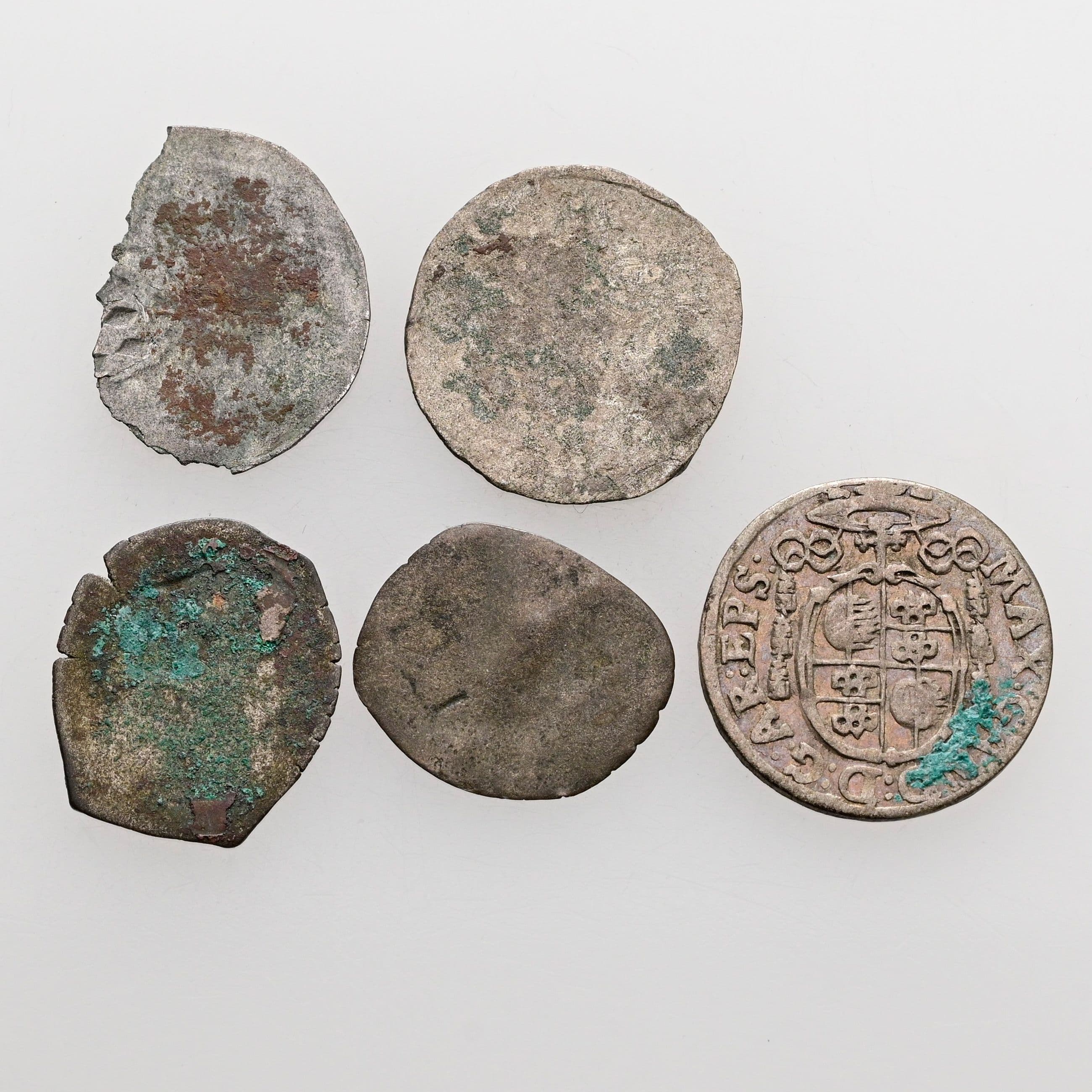 Lot Salzburger Kleinmünzen, Pfennig (3x), 2 Pfennige, Kreuzer