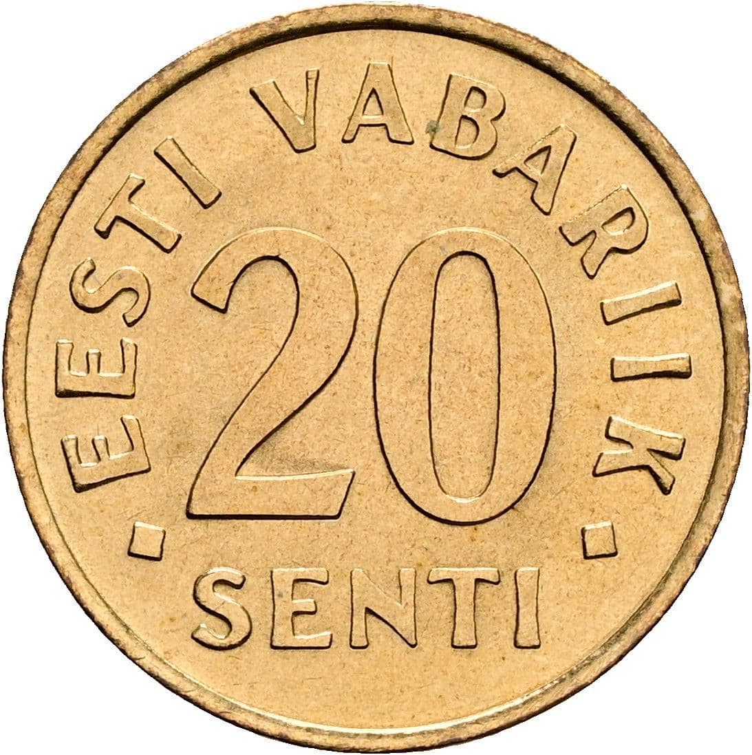 20 Senti 1992 – Vorderseite