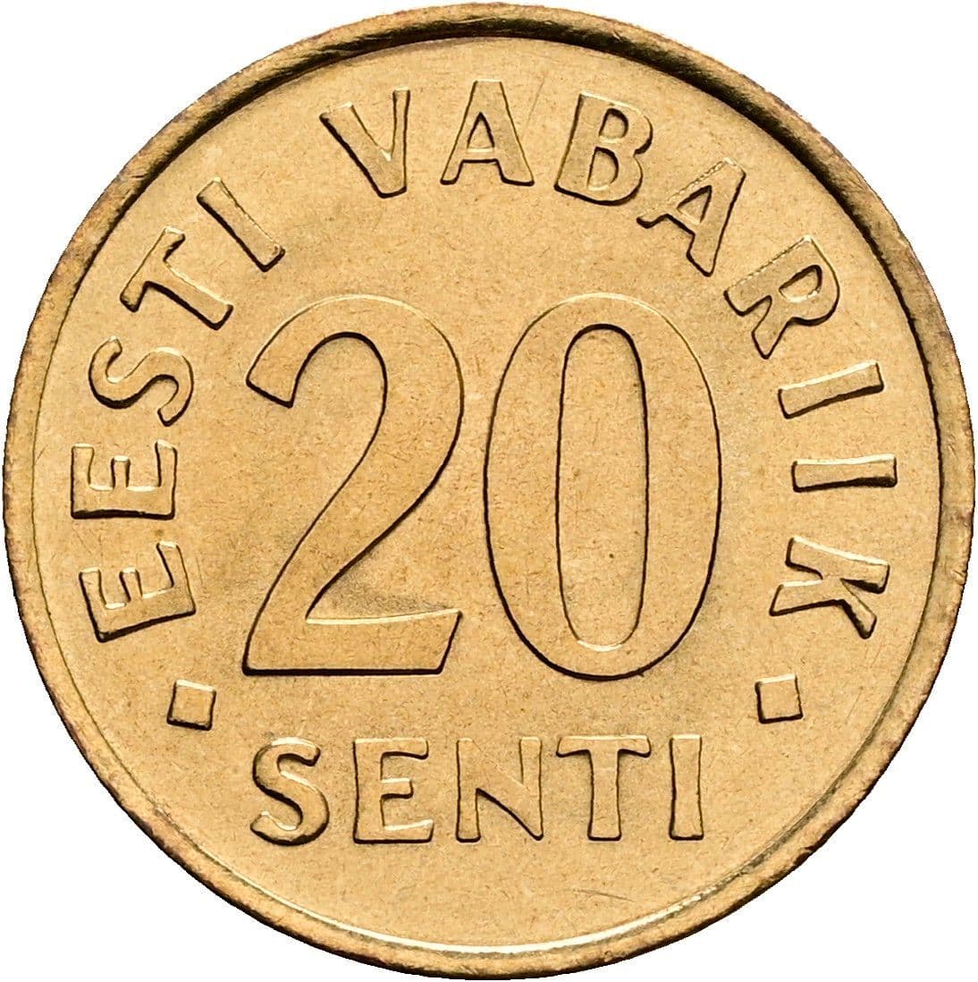 20 Senti 1992 – Vorderseite
