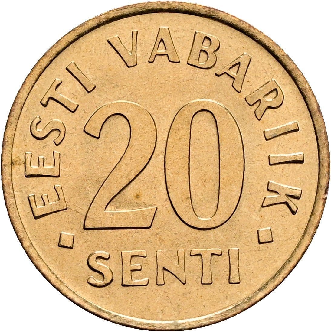 20 Senti 1992 – Vorderseite