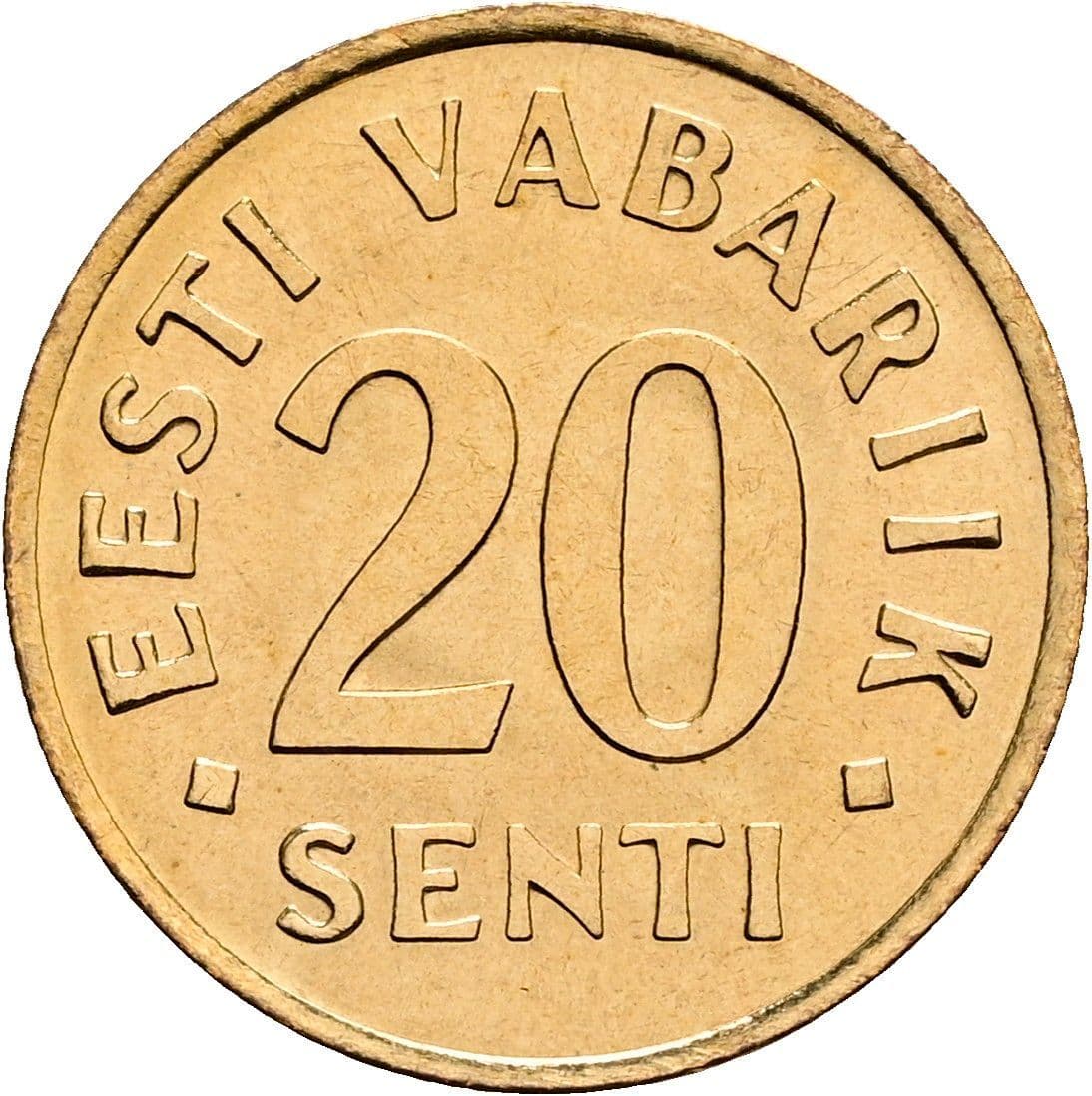 20 Senti 1992 – Vorderseite
