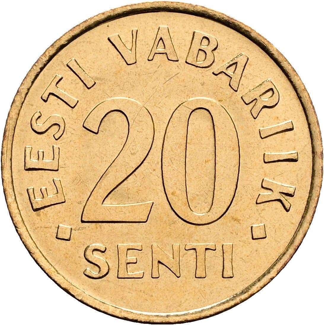 20 Senti 1992 – Vorderseite