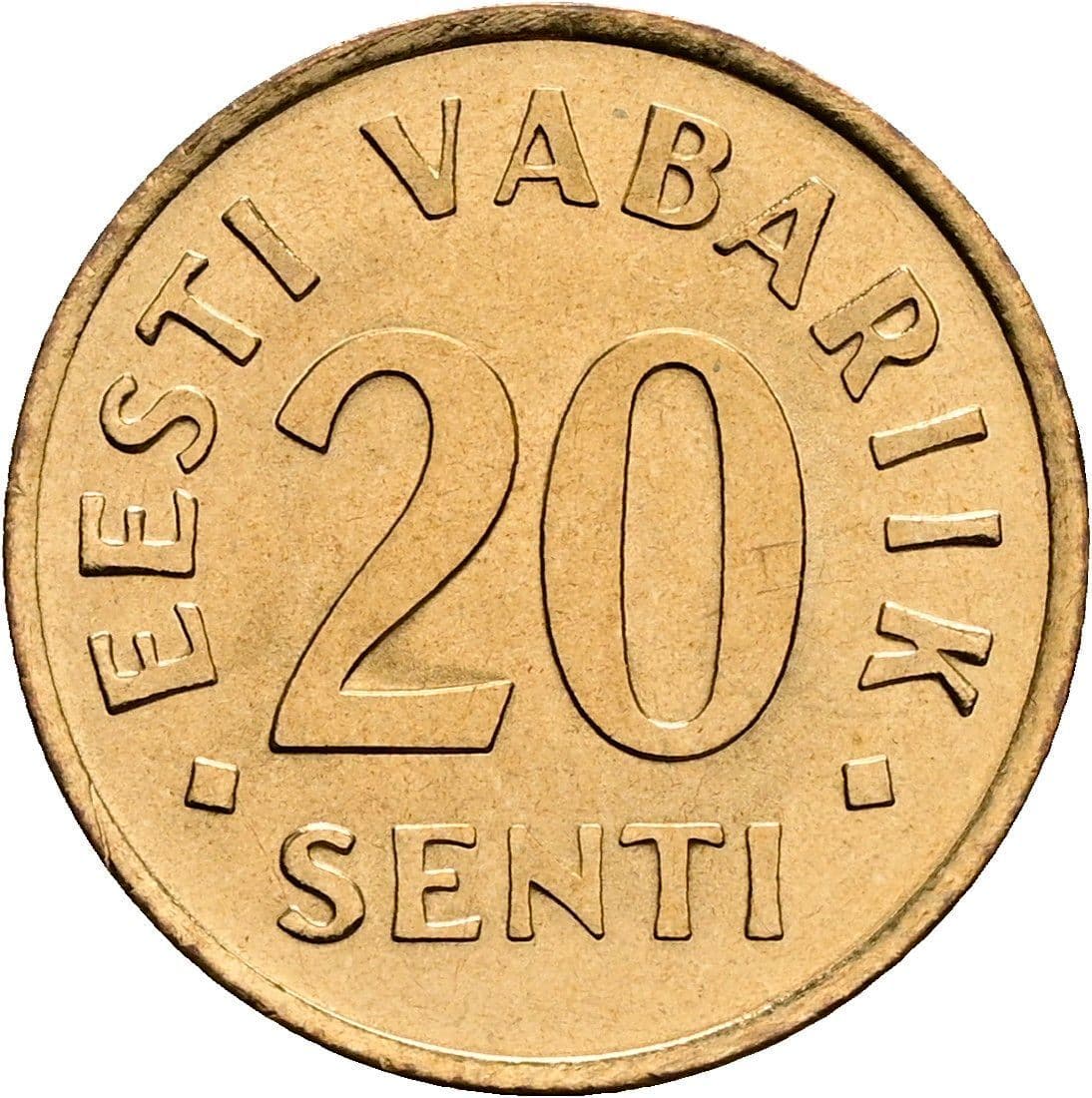 20 Senti 1992 – Vorderseite