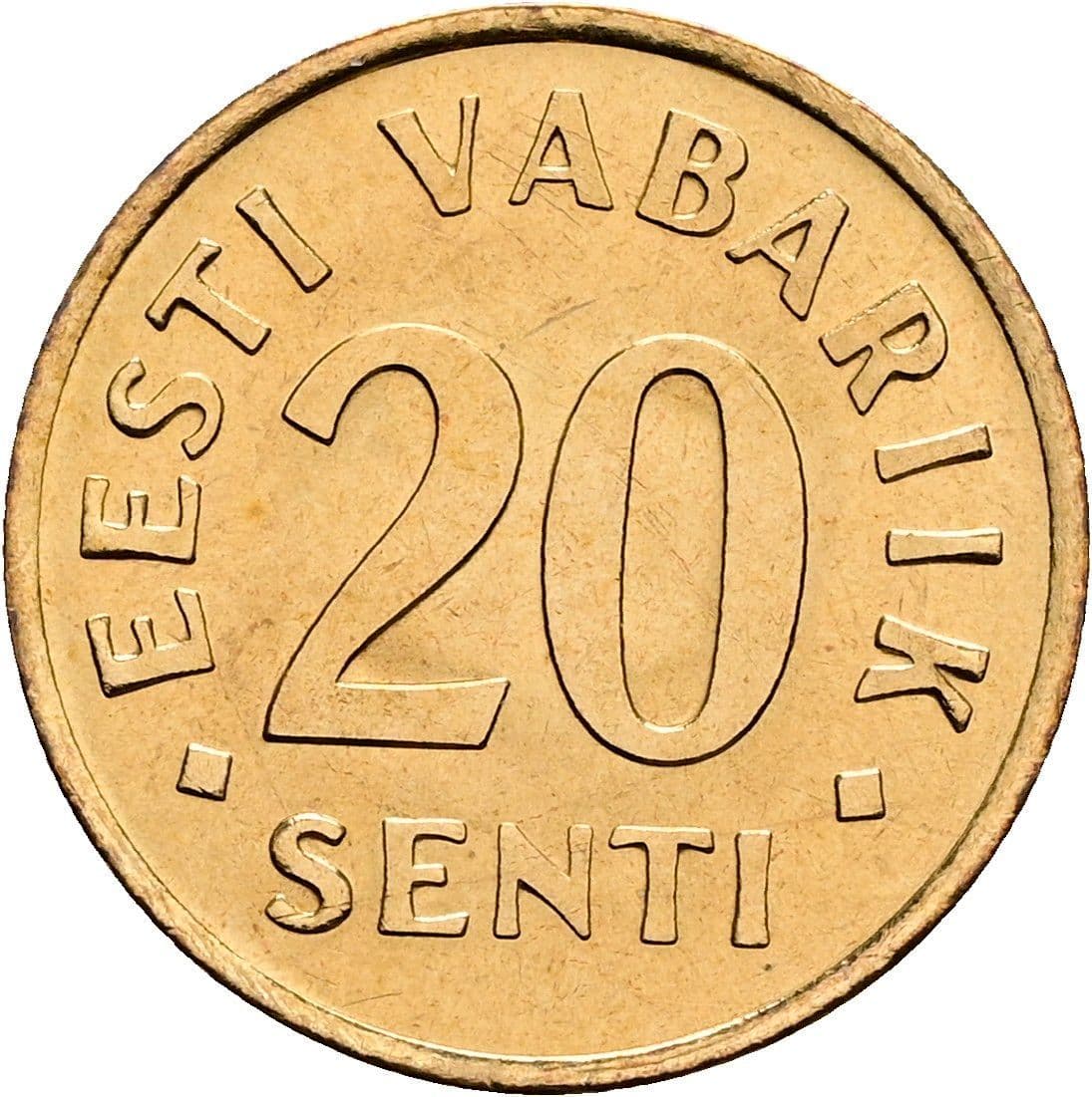 20 Senti 1992 – Vorderseite