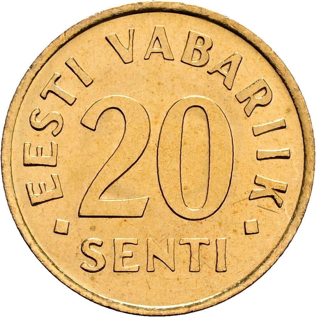 20 Senti 1992 – Vorderseite