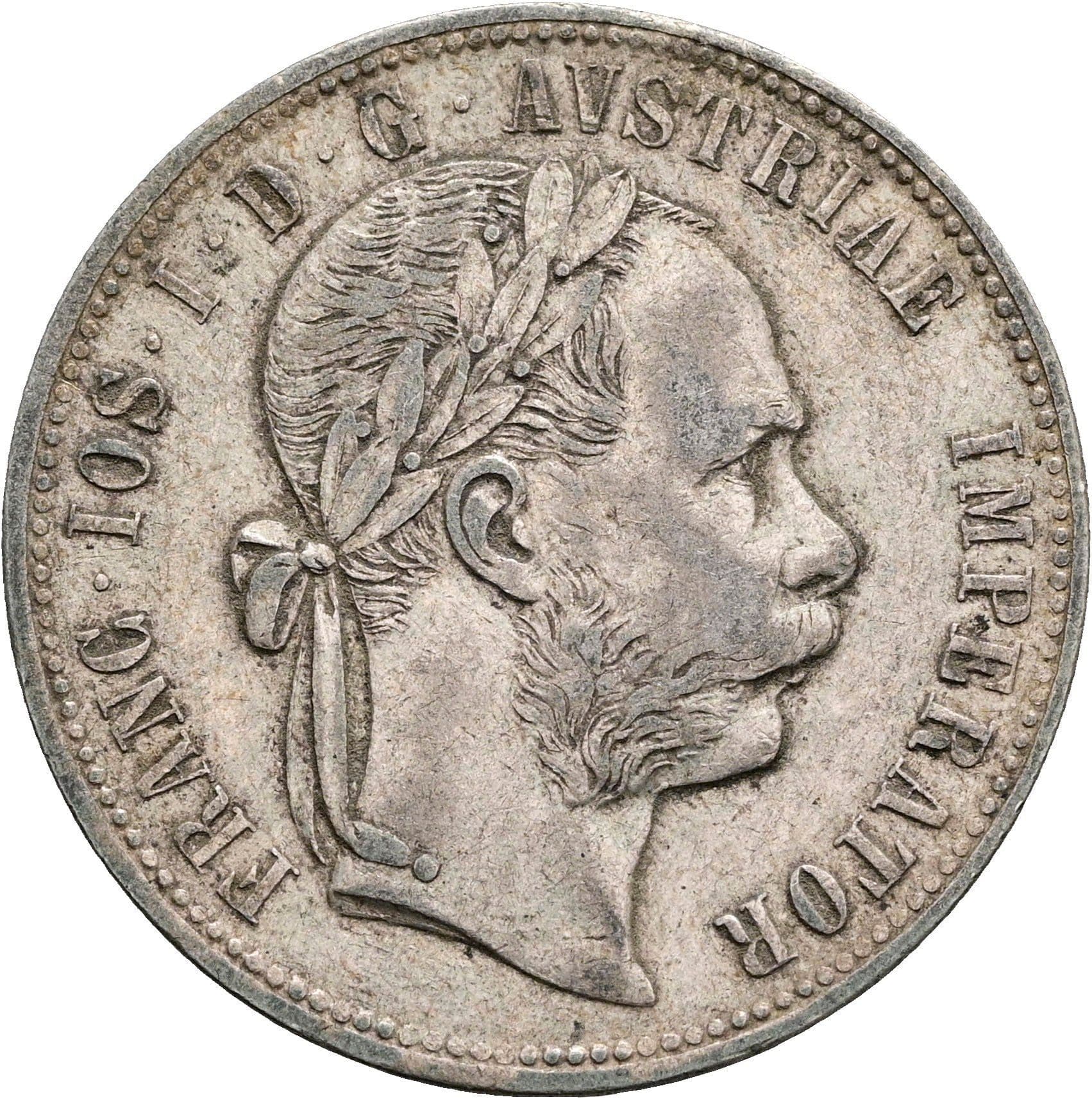1 Gulden Franz Joseph I. 1848-1916 1877 – Vorderseite