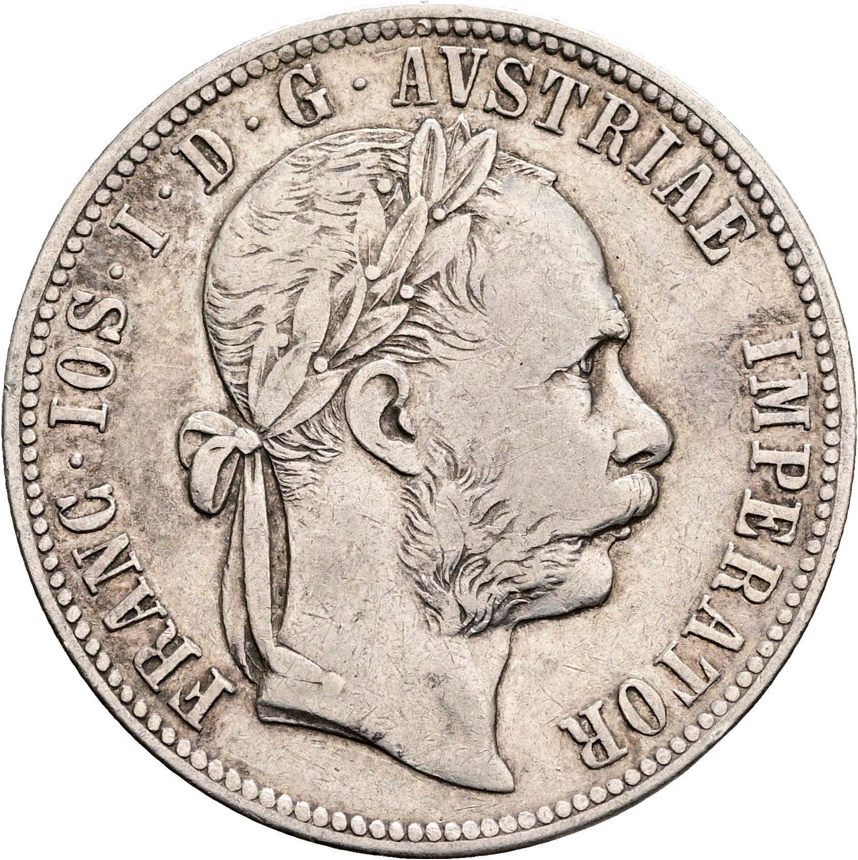 1 Gulden Franz Joseph I. 1848-1916 1887 – Vorderseite
