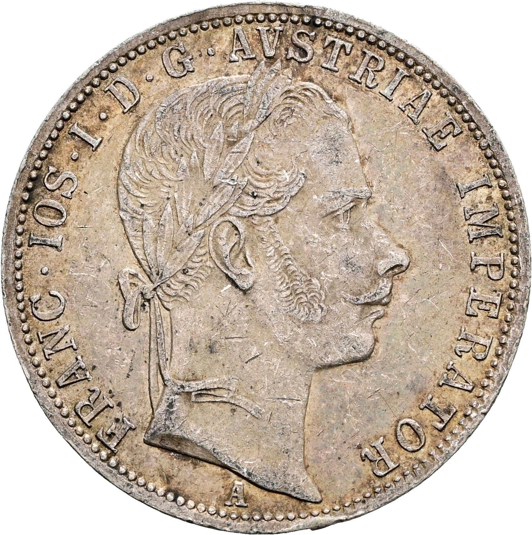1 Gulden Franz Joseph I. 1848-1916 1861 A – Vorderseite