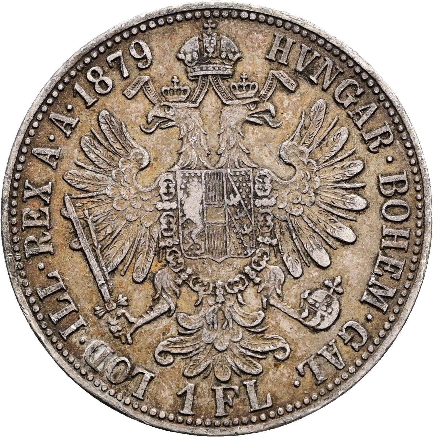 1 Gulden Franz Joseph I. 1848-1916 1879 – Rückseite