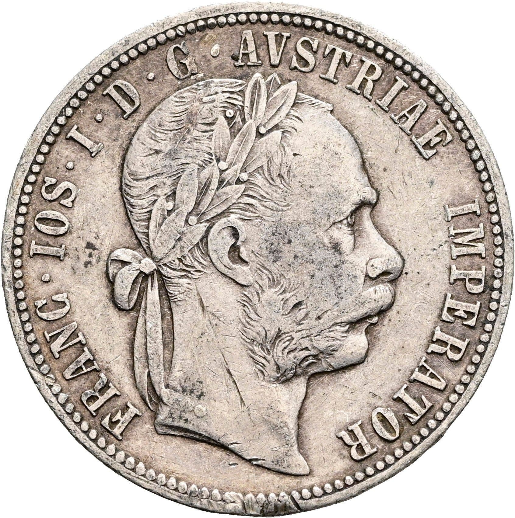 1 Gulden Franz Joseph I. 1848-1916 1877 – Vorderseite