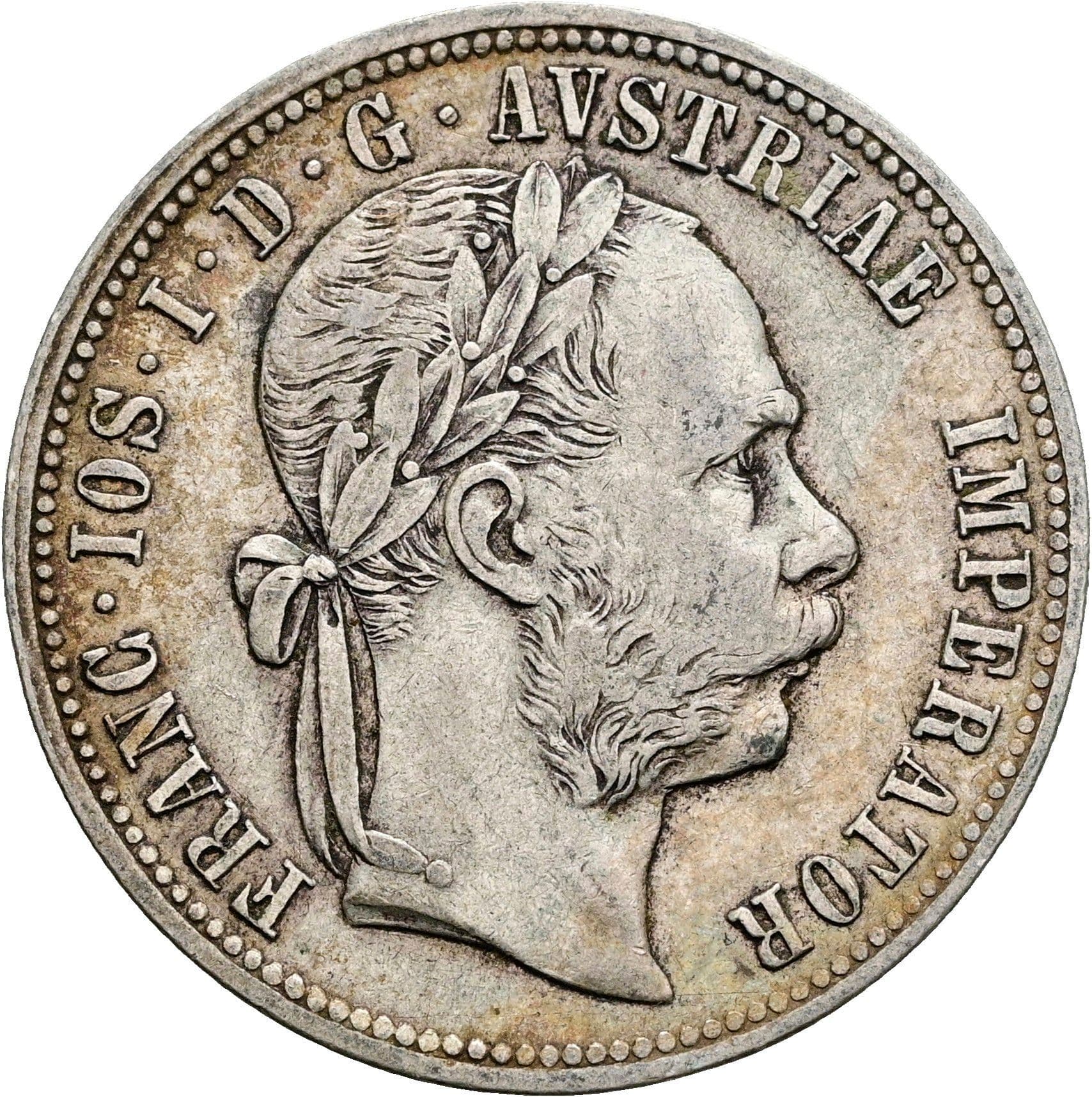 1 Gulden Franz Joseph I. 1848-1916 1877 – Vorderseite