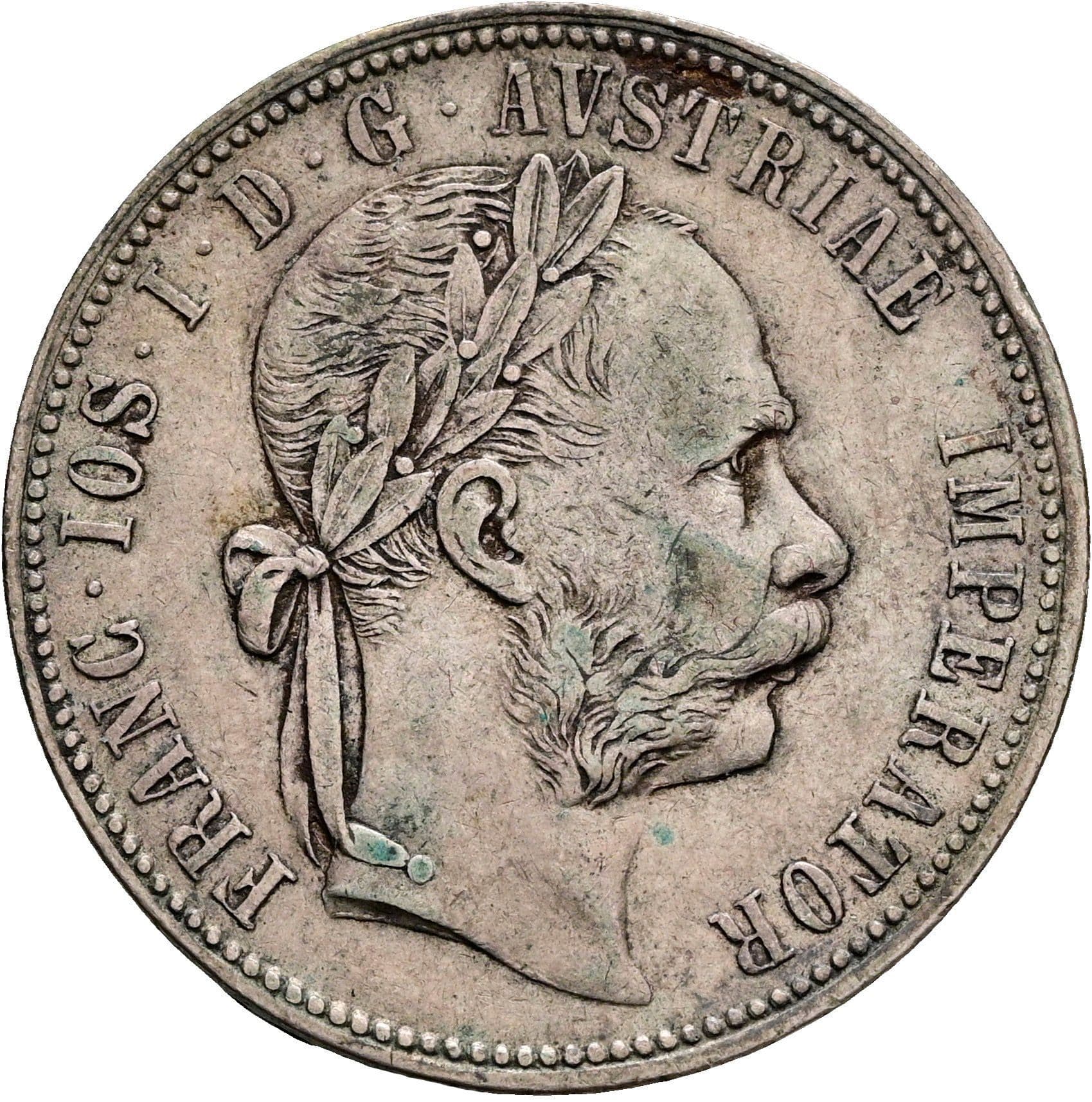 1 Gulden Franz Joseph I. 1848-1916 1886 – Vorderseite