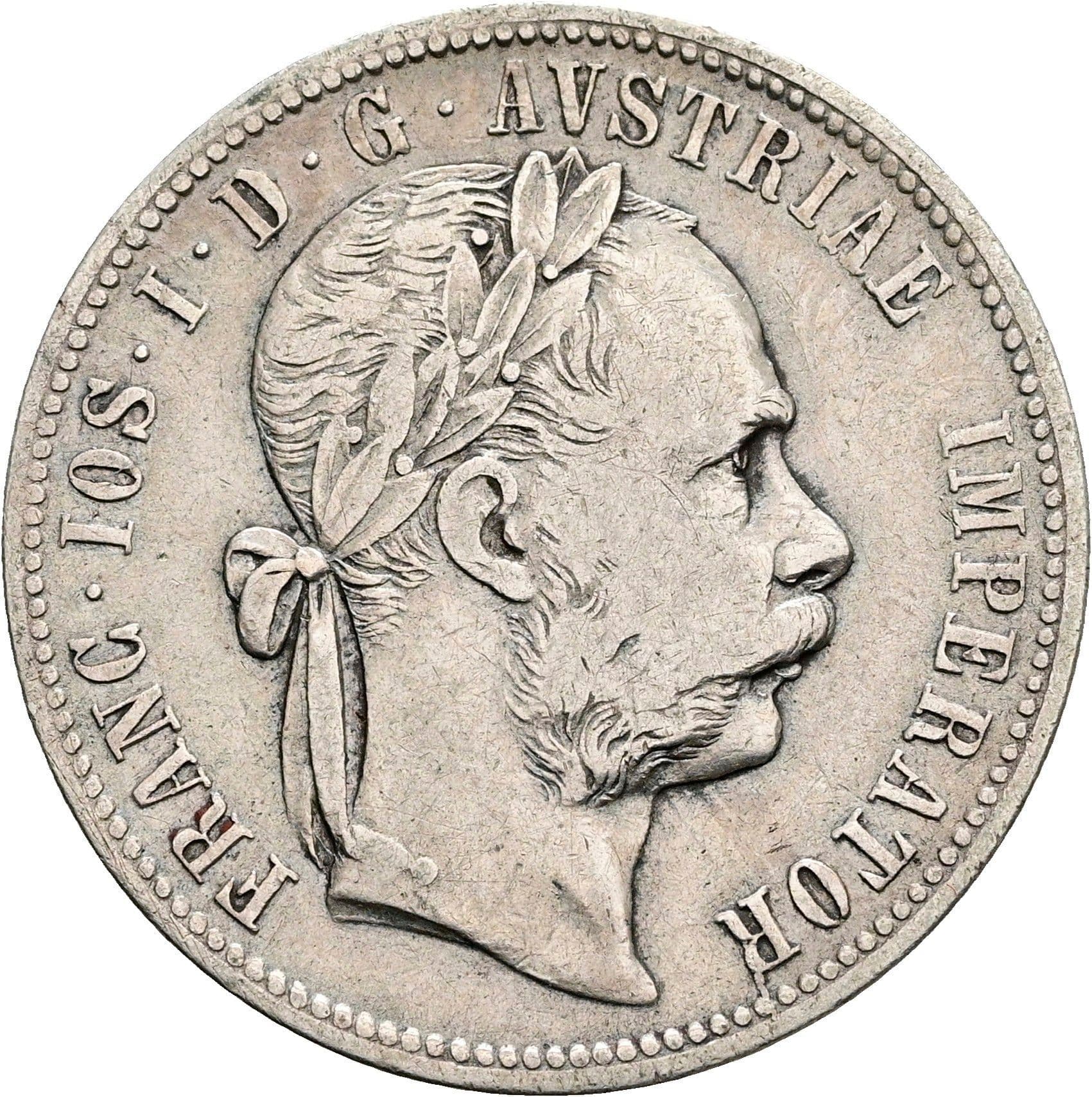 1 Gulden Franz Joseph I. 1848-1916 1878 – Vorderseite